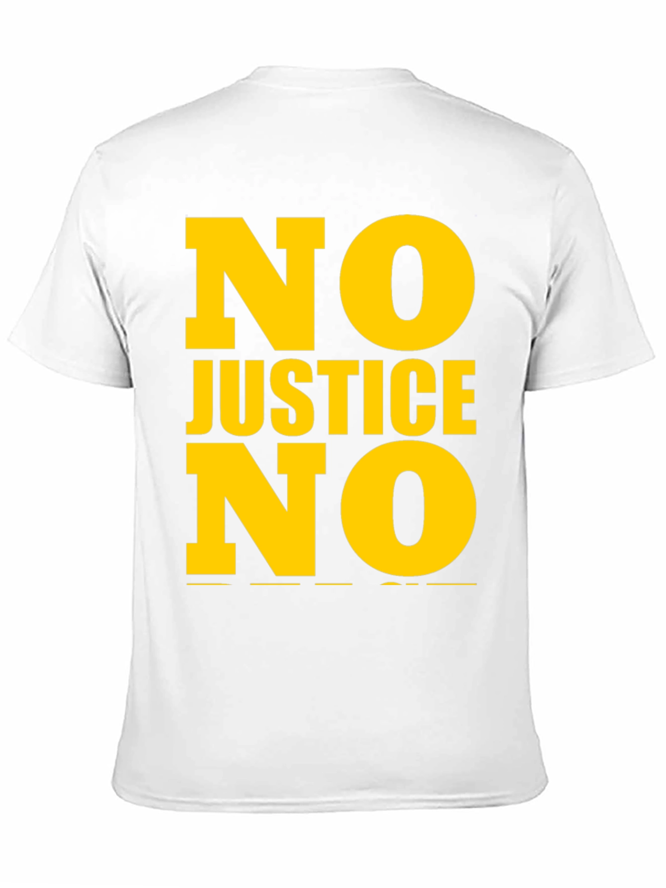 Black No Justice No Peace Graphic Tee view 11