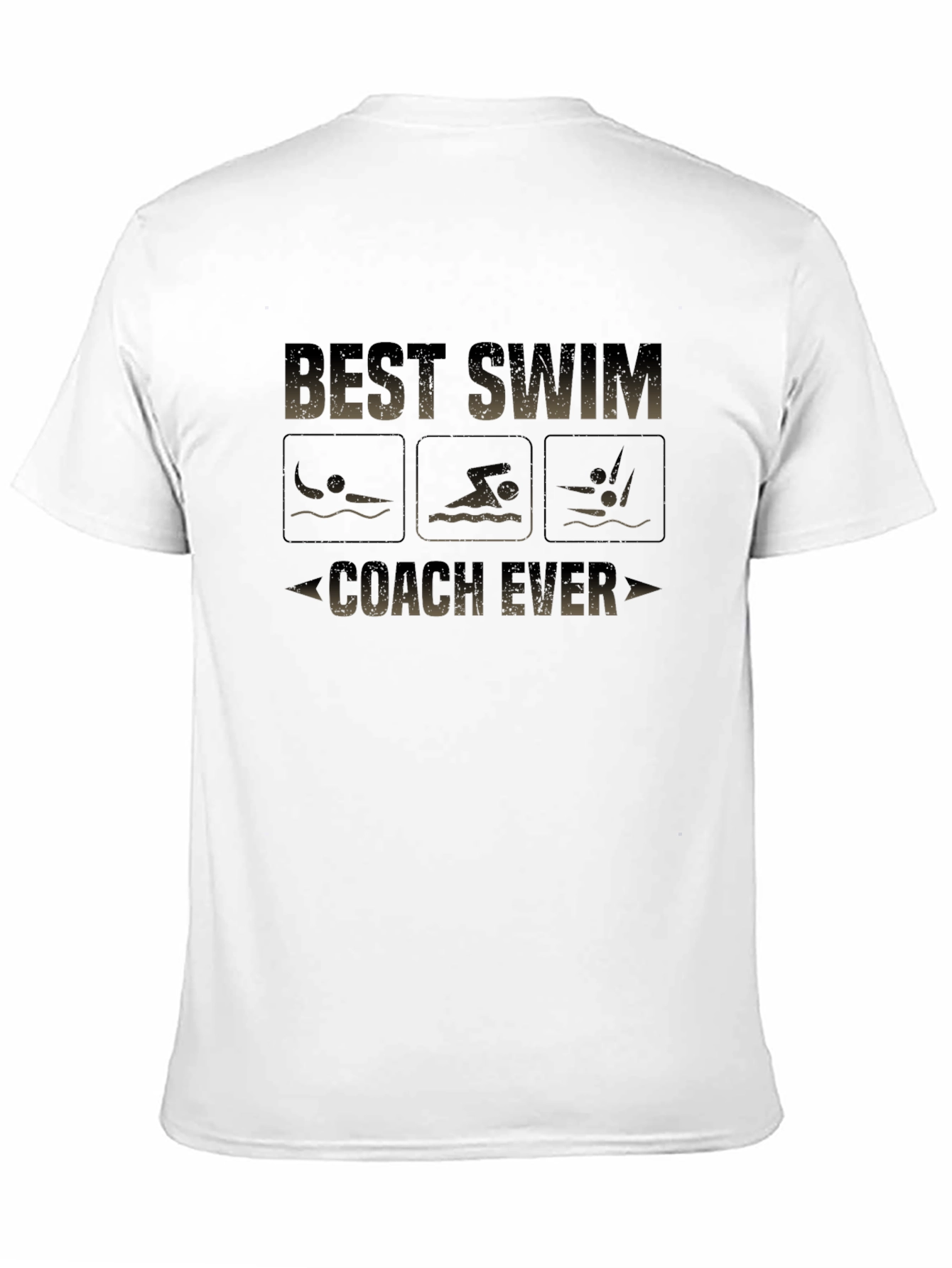 Black Best Swim Coach Ever T-Shirt view 11