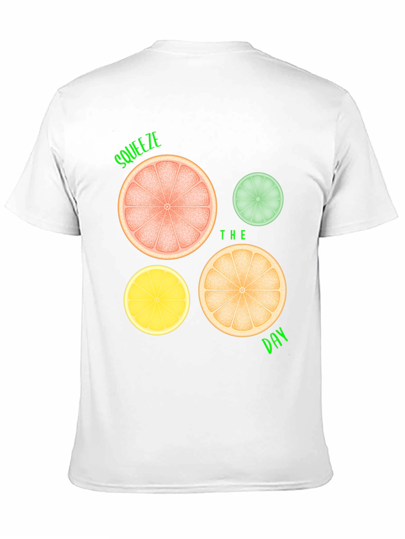 Black Squeeze the Day Graphic Tee - Citrus Fruit Design view 11