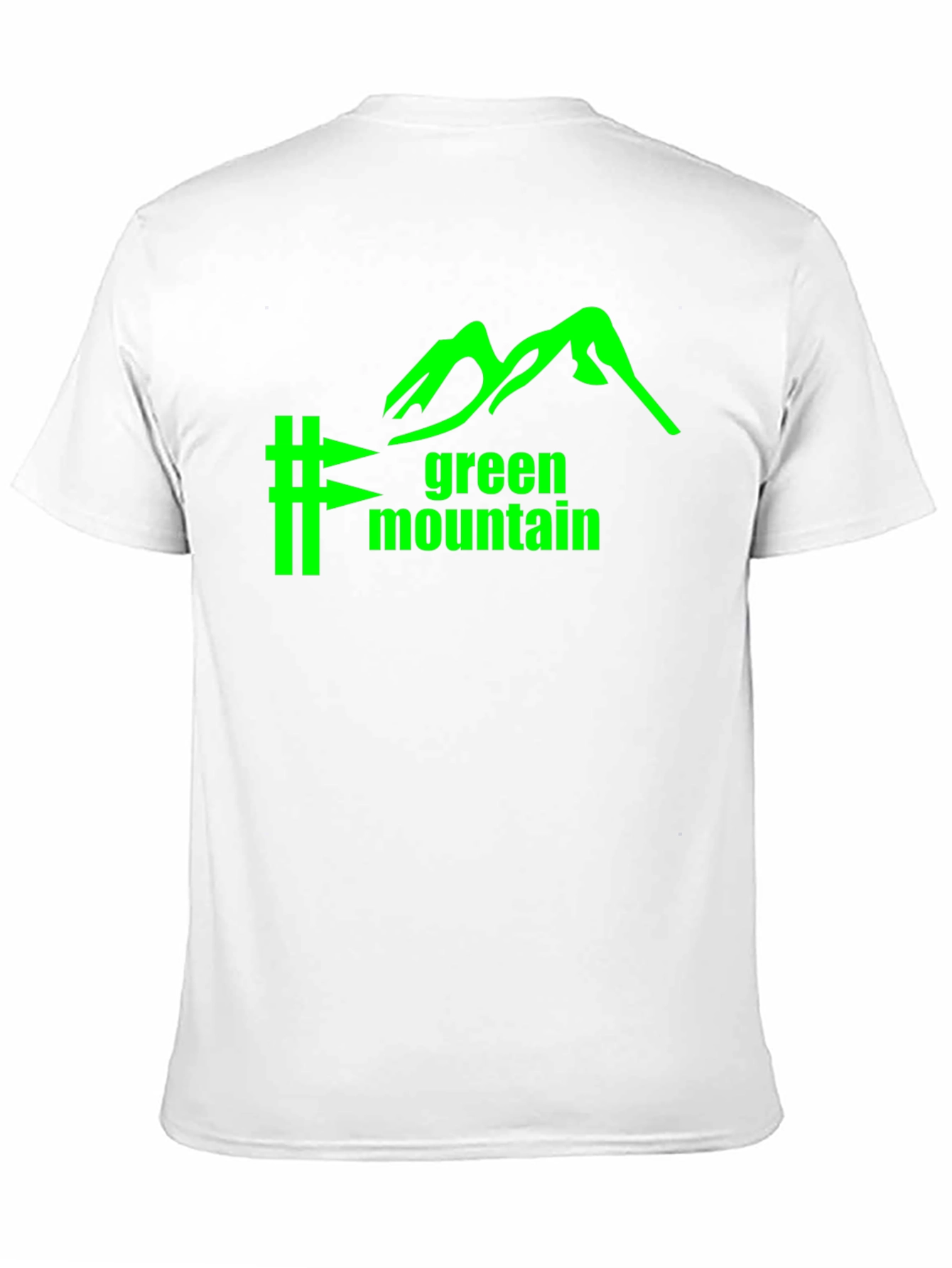 Black Green Mountain Graphic Tee - Black Cotton Blend view 11