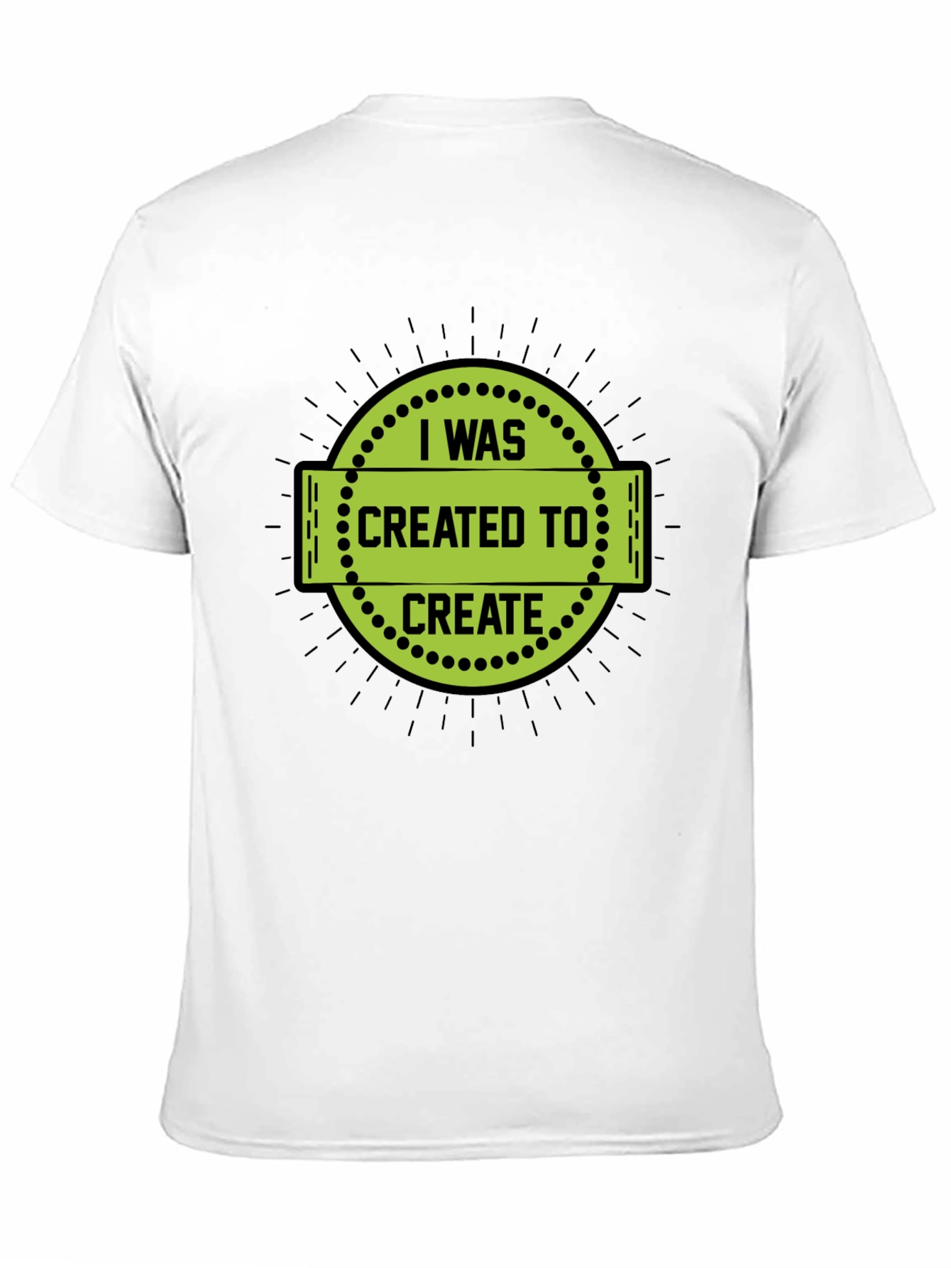 I Was Created to Create Black T-Shirt - 11