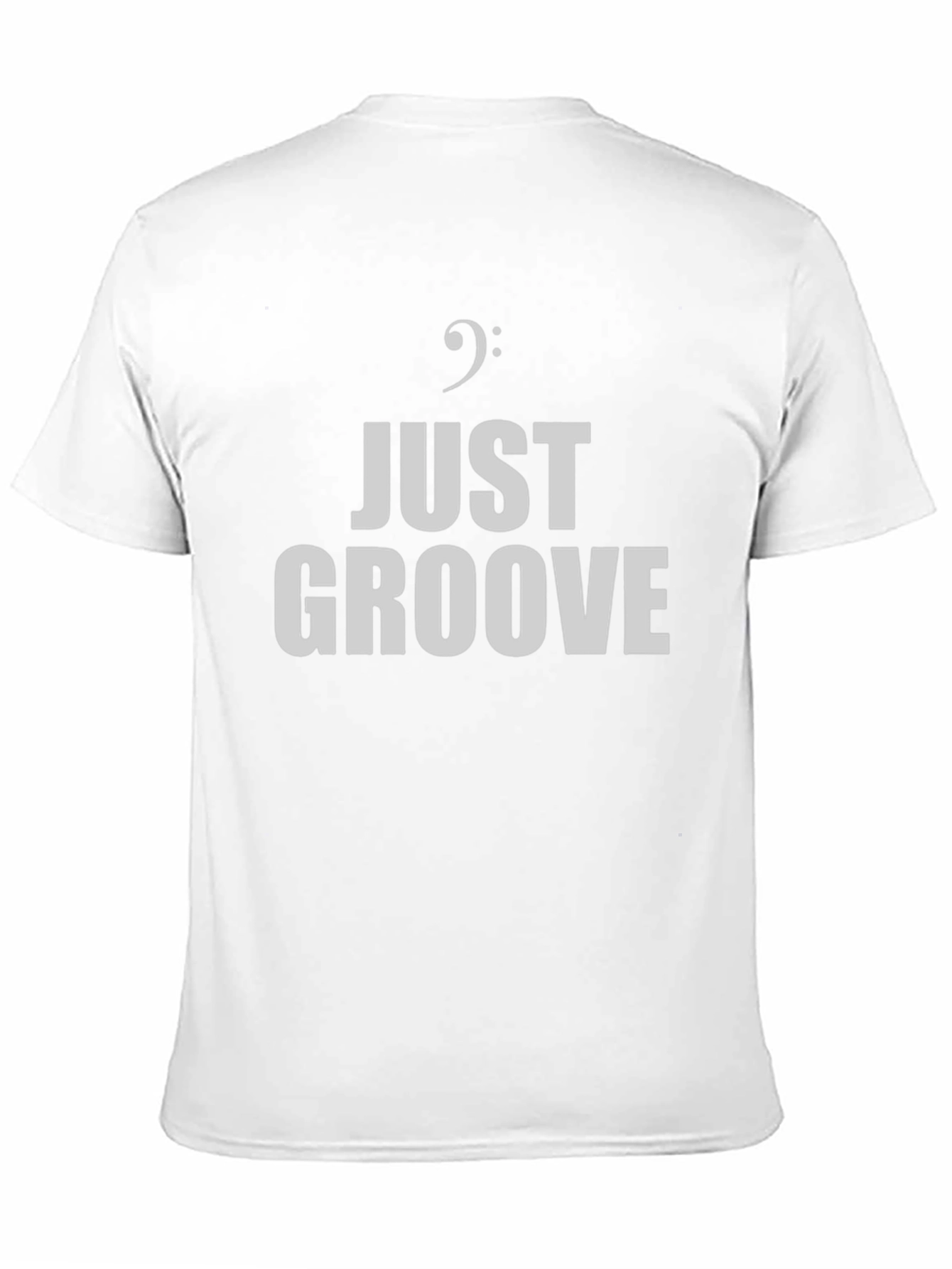 Black Just Groove Music T-Shirt - Bass Clef Graphic Tee view 11