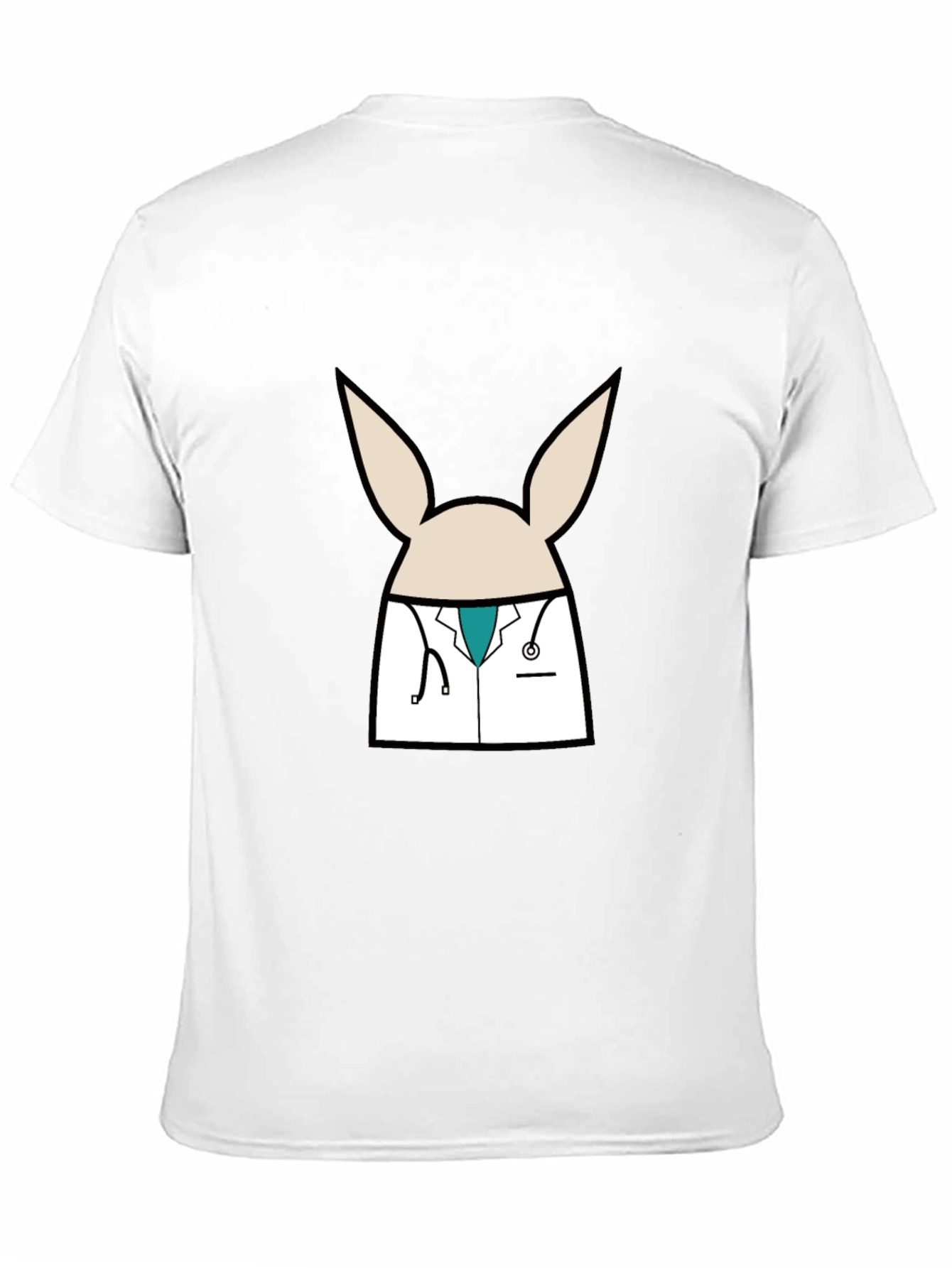 Black Doctor Bunny Black T-Shirt view 11