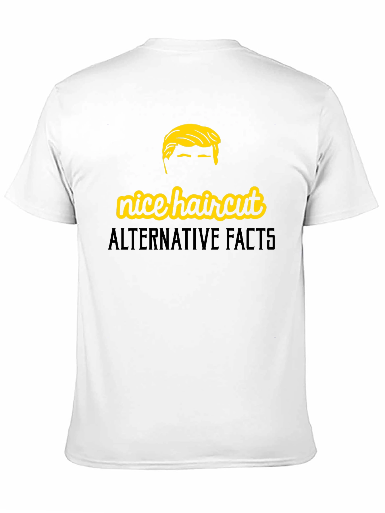 Black Nice Haircut Alternative Facts Graphic T-Shirt view 11