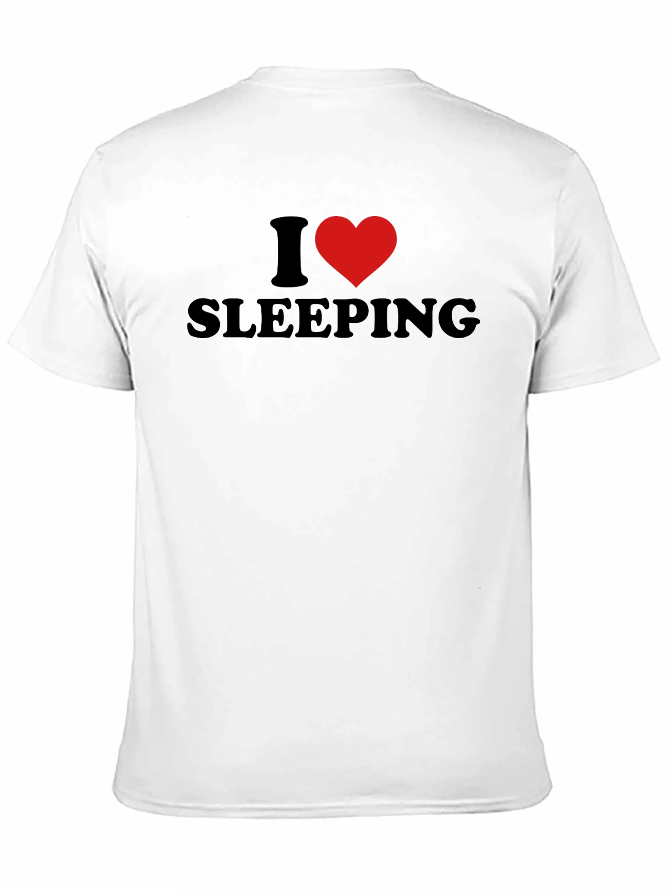 Black I Heart Sleeping Black Graphic T-Shirt view 11