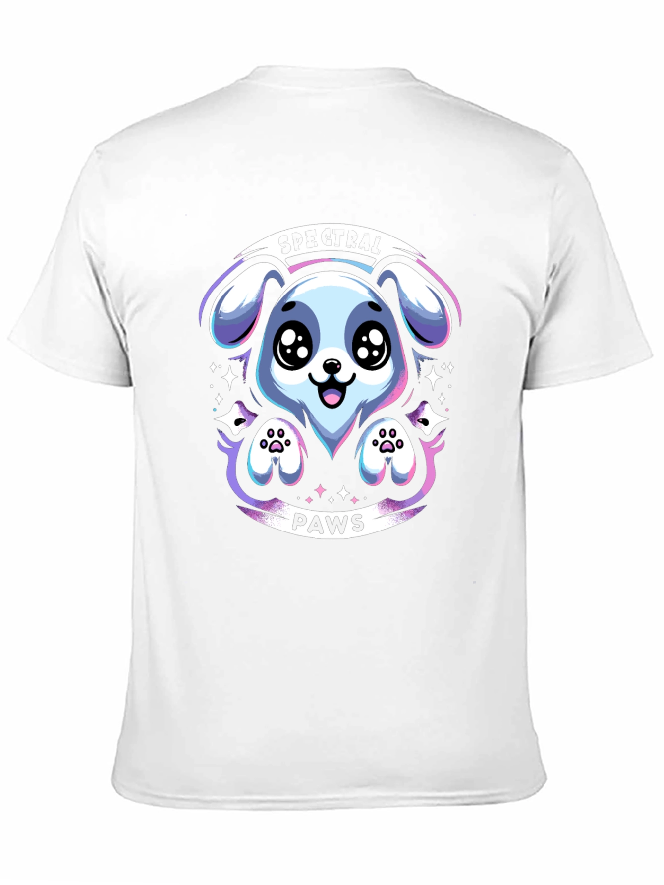 Black Spectral Paws Graphic Tee view 11