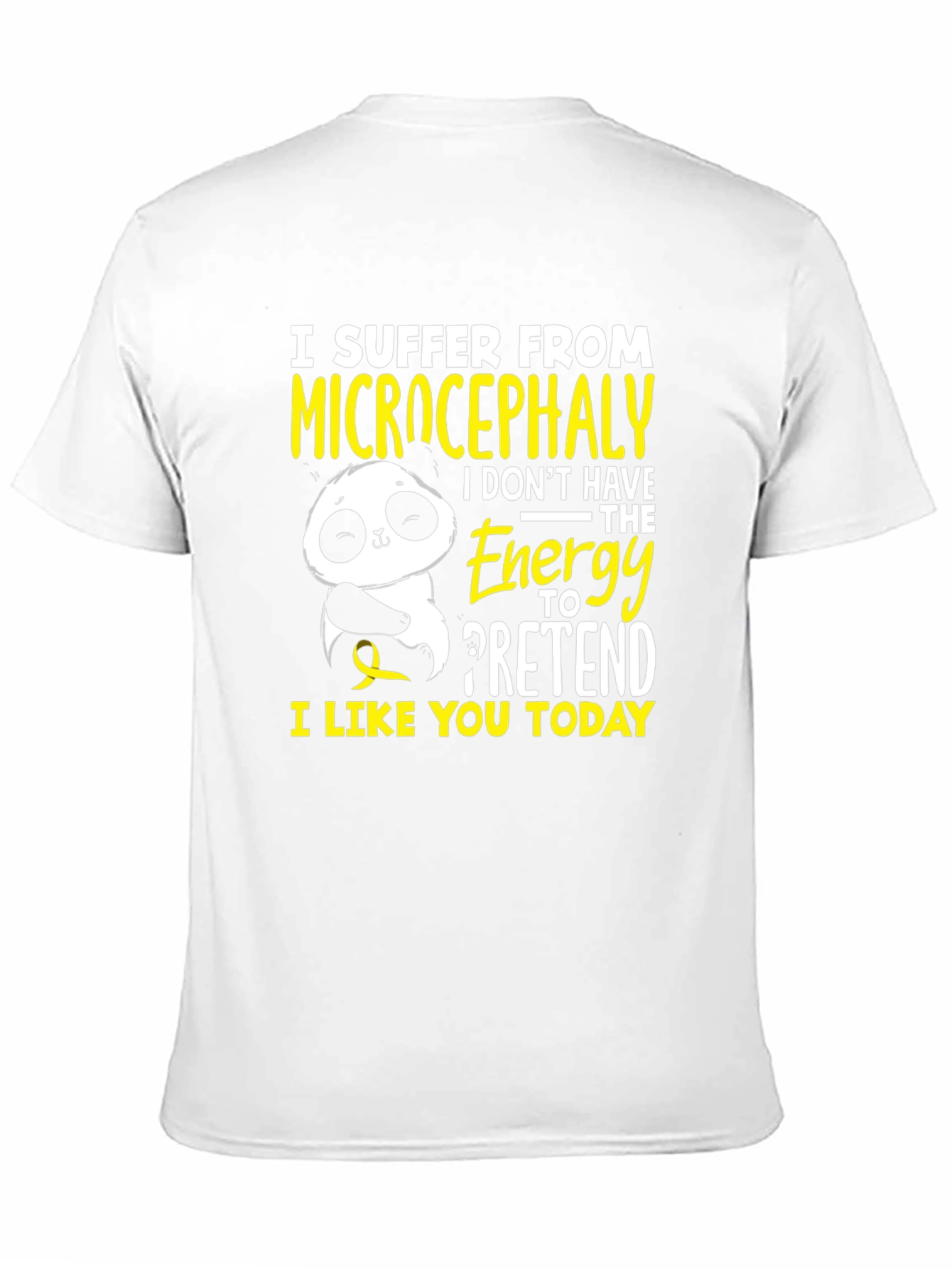 Black Microcephaly Panda T-Shirt - Energy to Pretend view 11