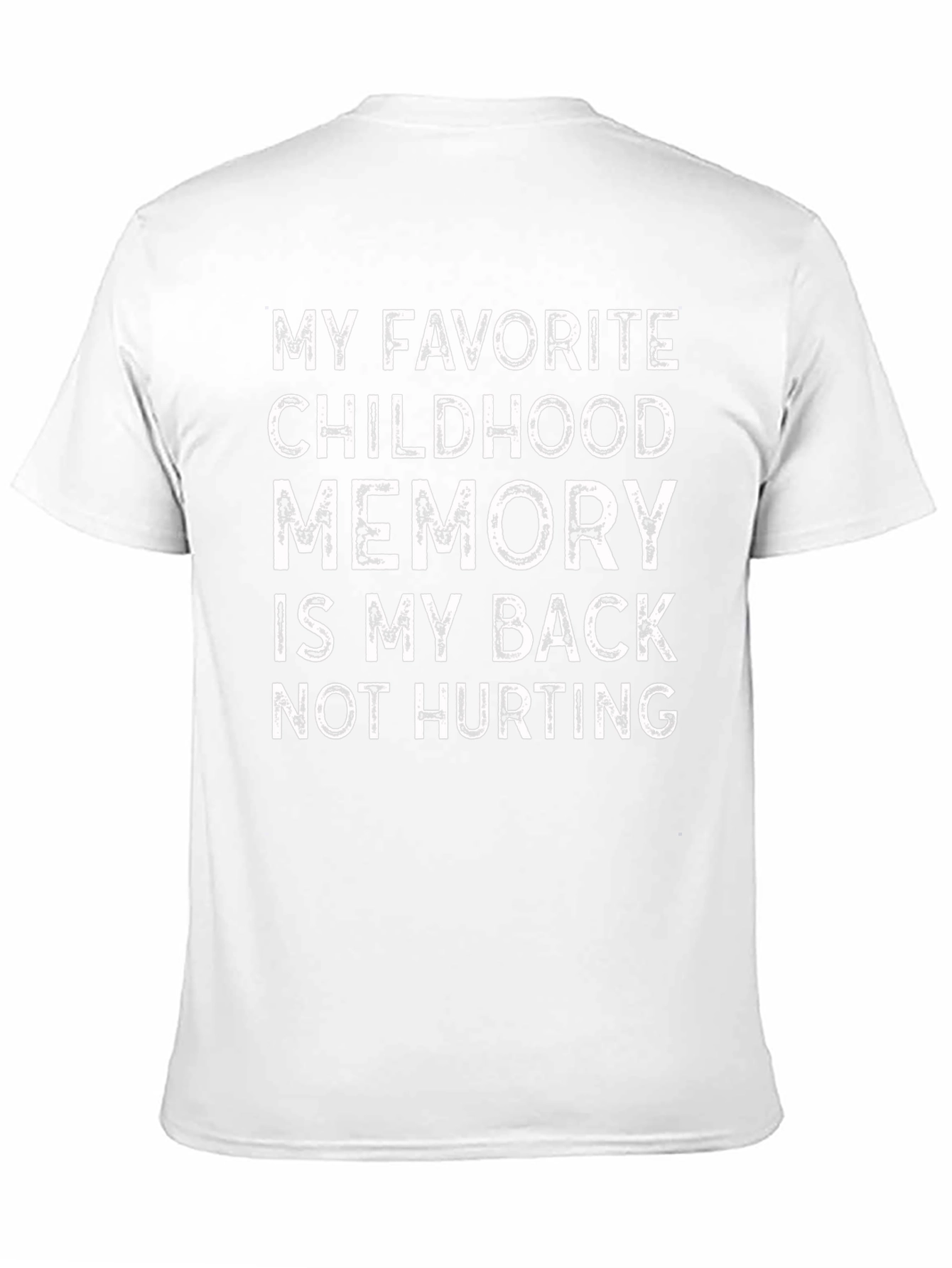 Black Funny Back Pain Relief T-Shirt - Childhood Memory view 11