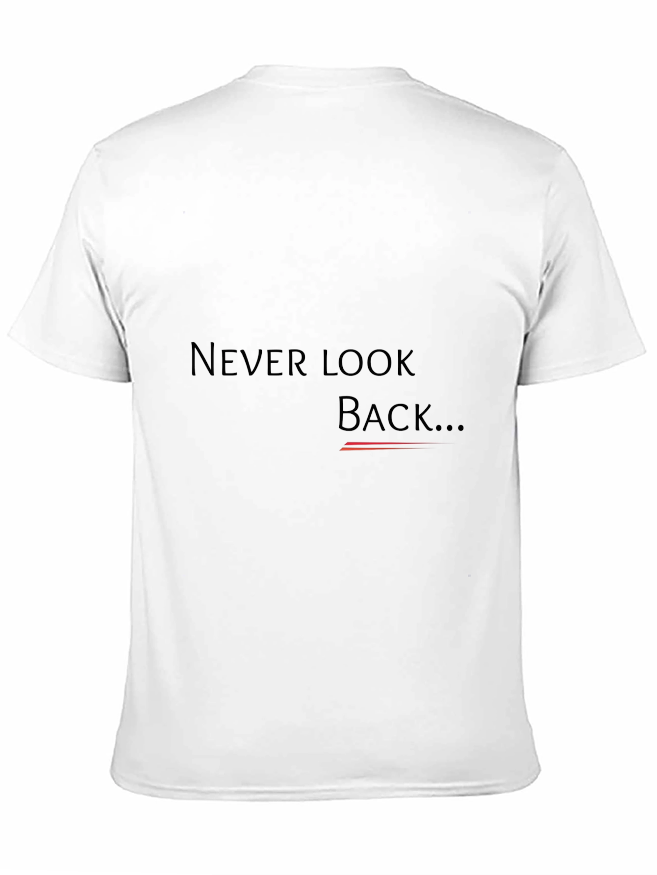 Black Never Look Back Graphic T-Shirt - Black view 11