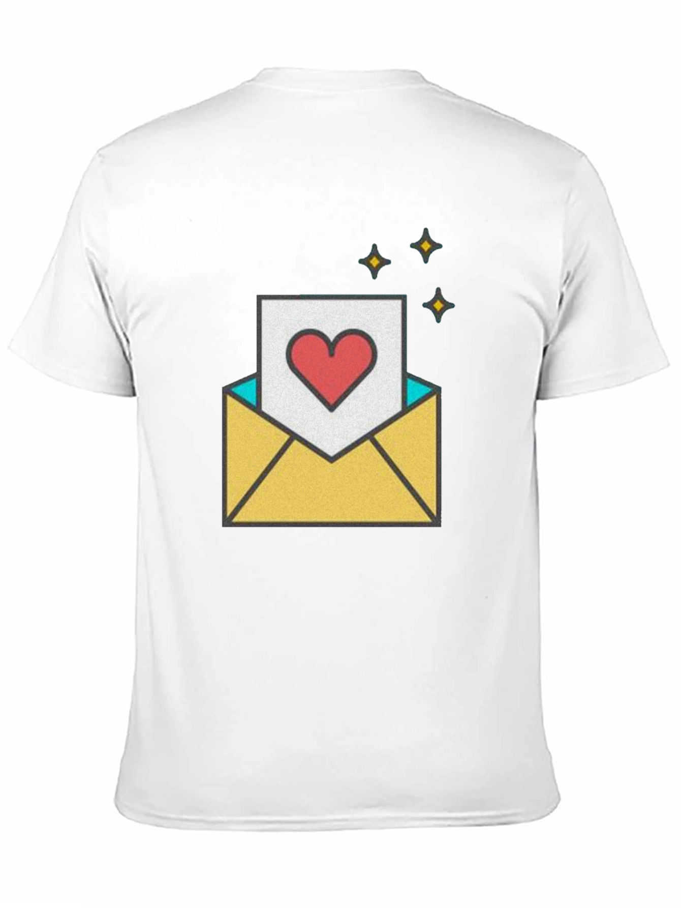 Black Love Letter Graphic T-Shirt - Romantic & Trendy view 11