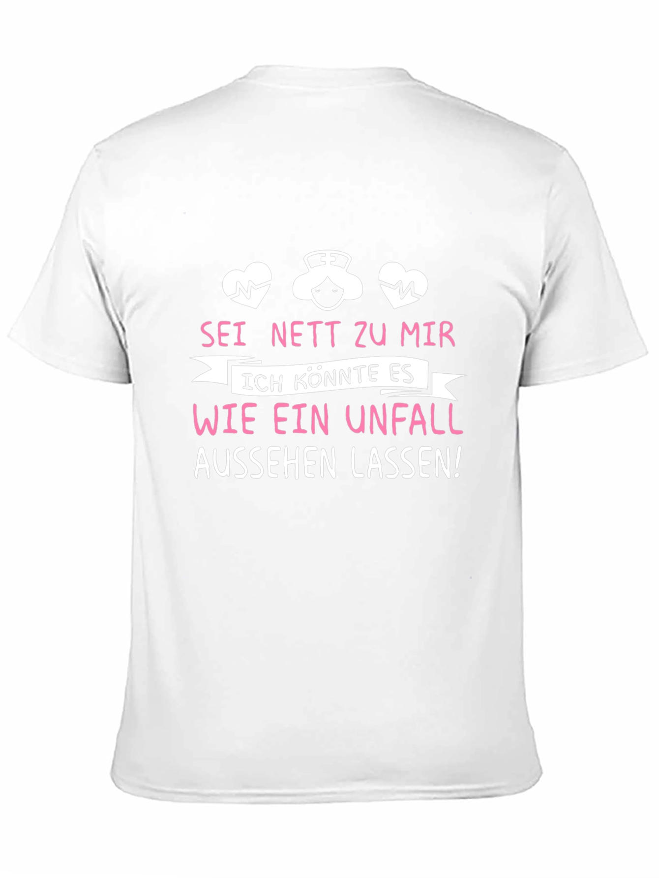 Black Funny Nurse T-Shirt - Sei Nett Zu Mir view 11
