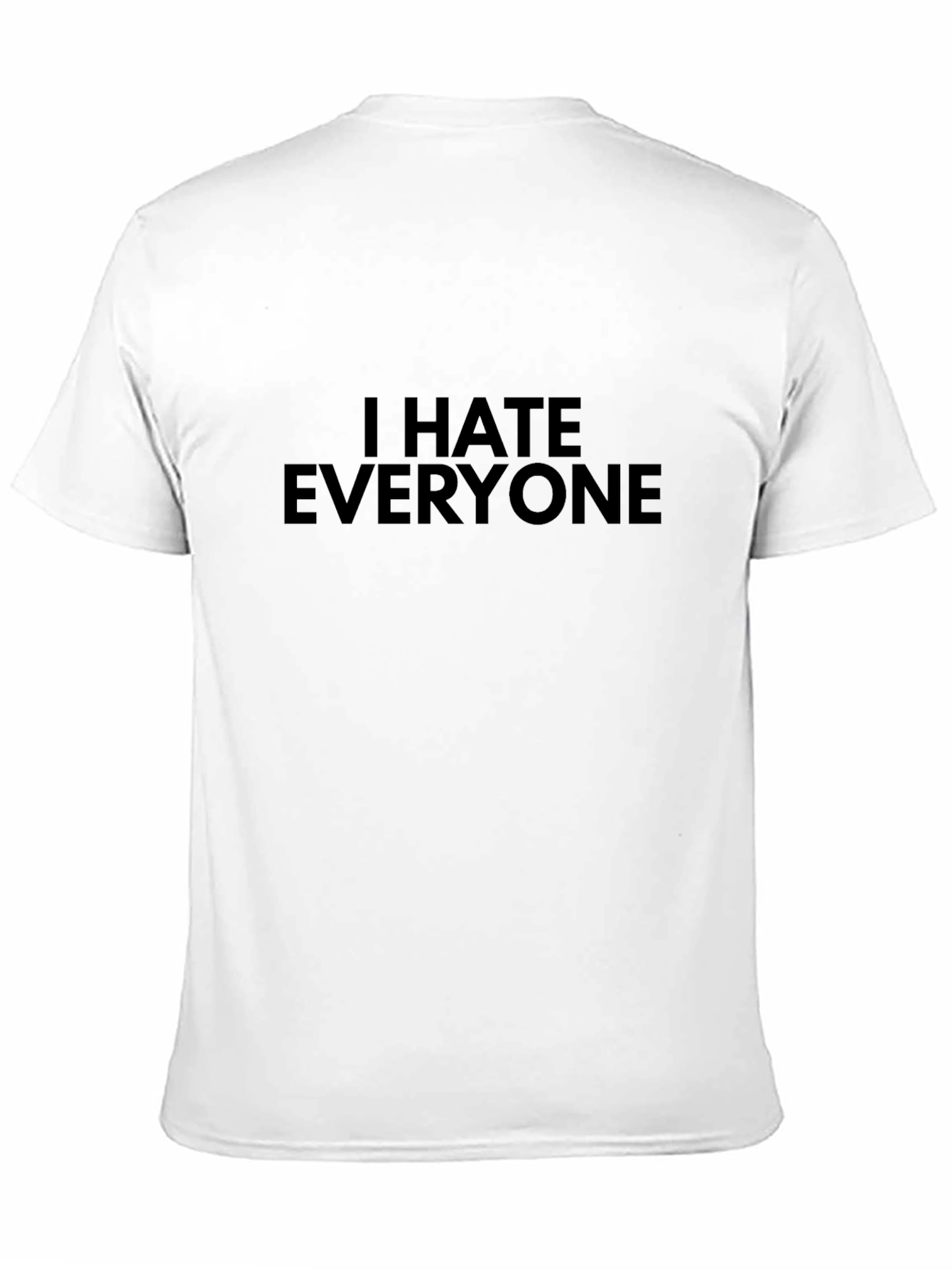 Black I Hate Everyone T-Shirt - Edgy Statement Tee view 11