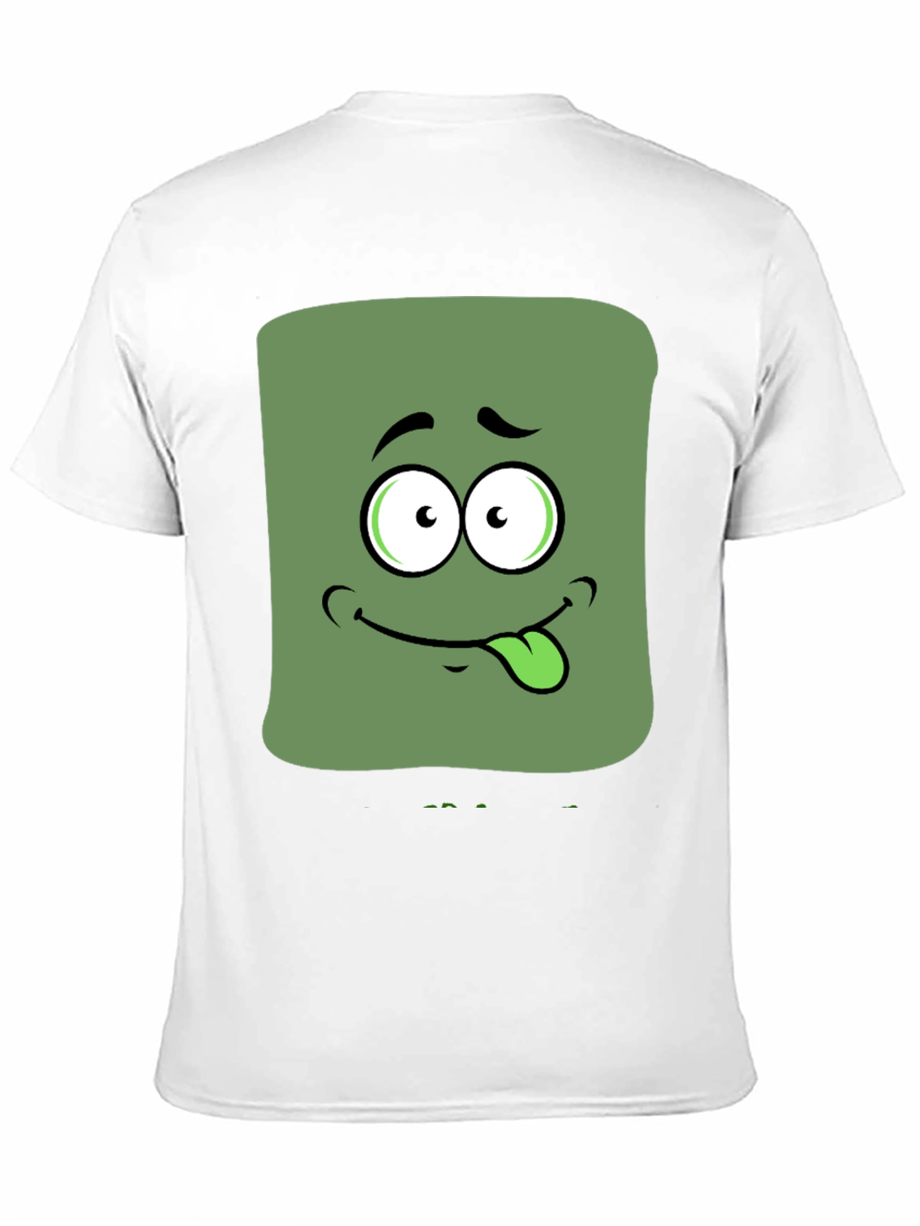 Black Funny Face Graphic Tee - Quirky Men's Black T-Shirt view 11