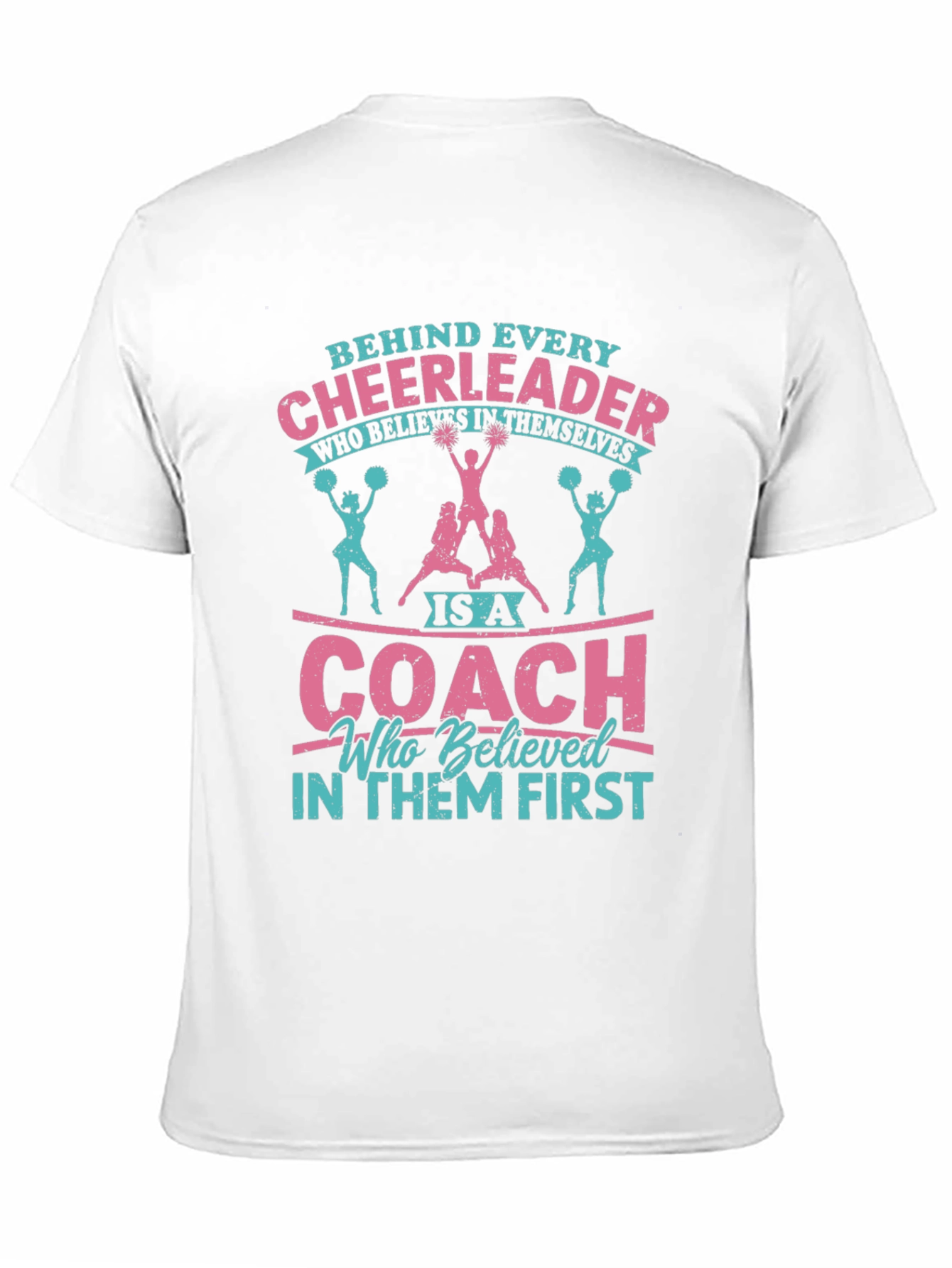 Black Cheerleader Coach Graphic Tee - Black Cotton Blend view 11
