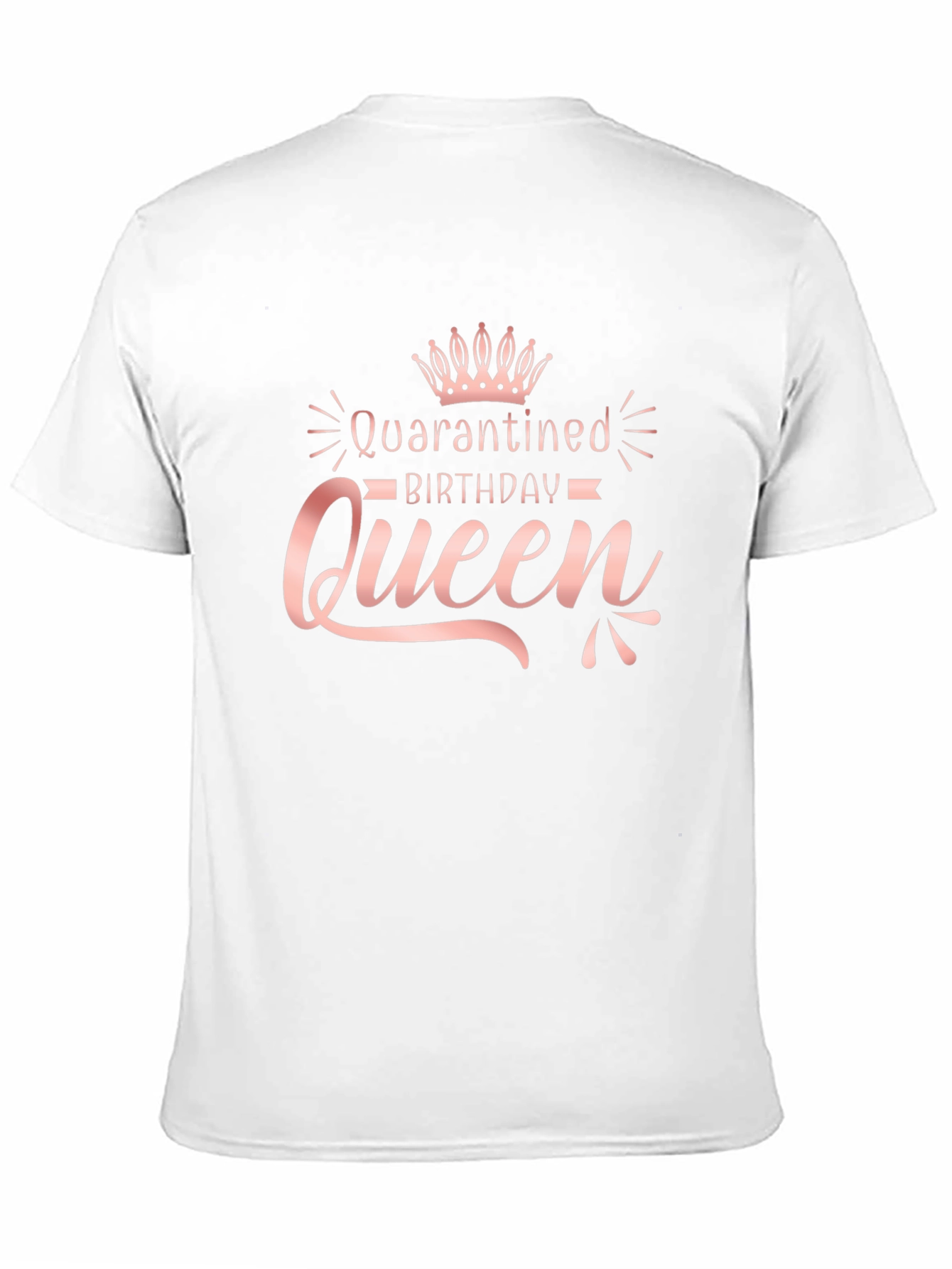 Black Quarantined Birthday Queen T-Shirt view 11