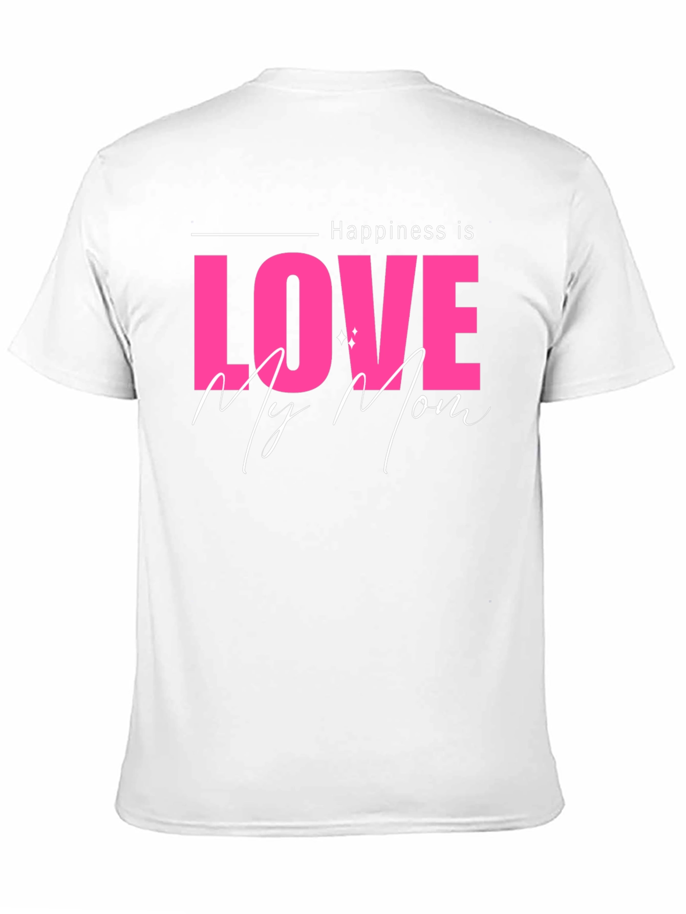 Black Happiness is Love My Mom Black T-Shirt view 11