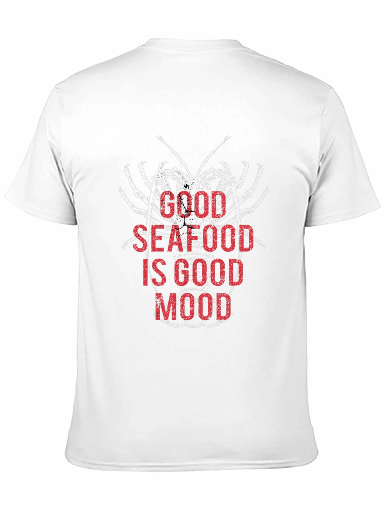 Black Seafood Lover Black T-Shirt: Good Seafood, Good Mood! view 11