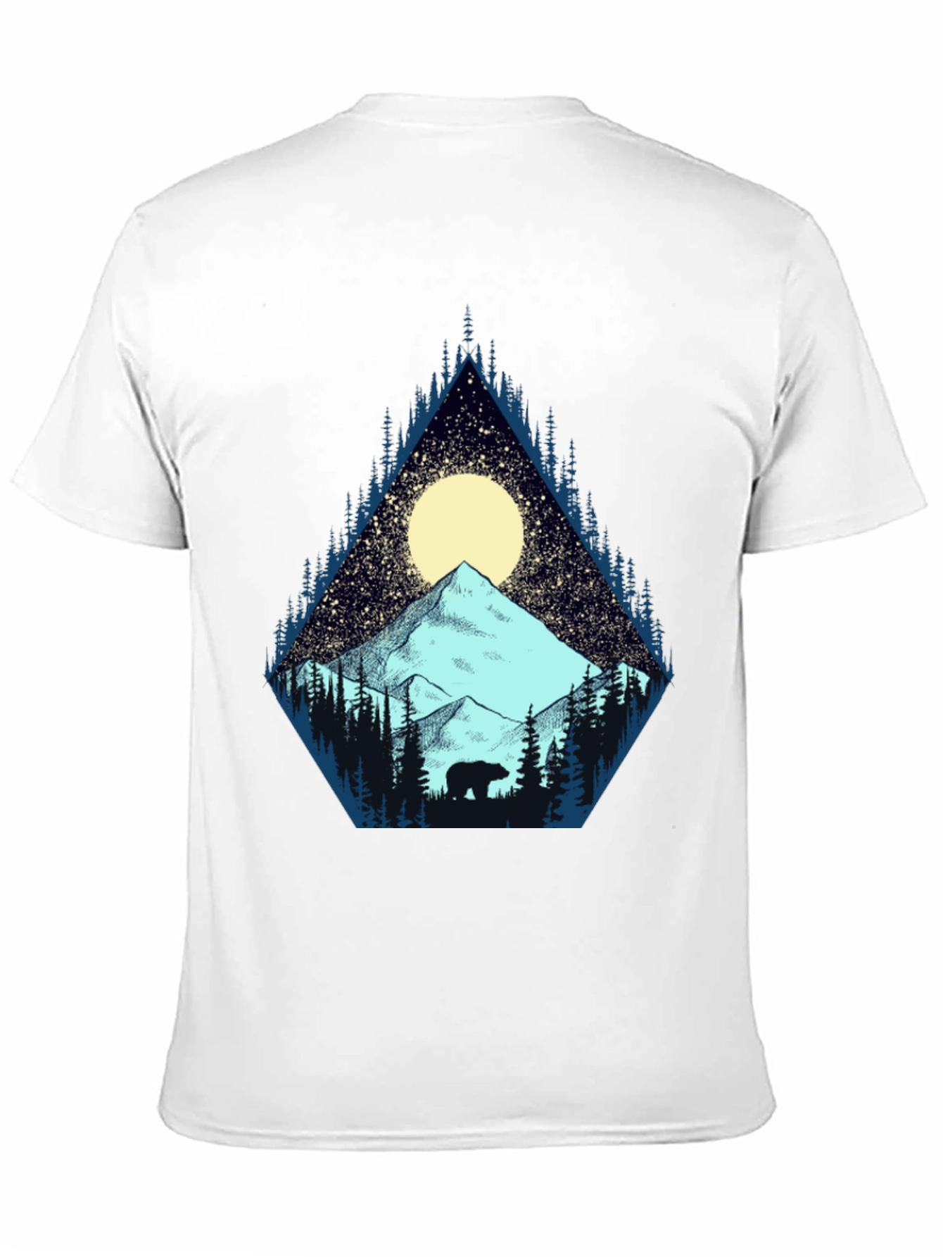 Black Mountain Bear Graphic Tee - Nature Adventure Shirt view 11