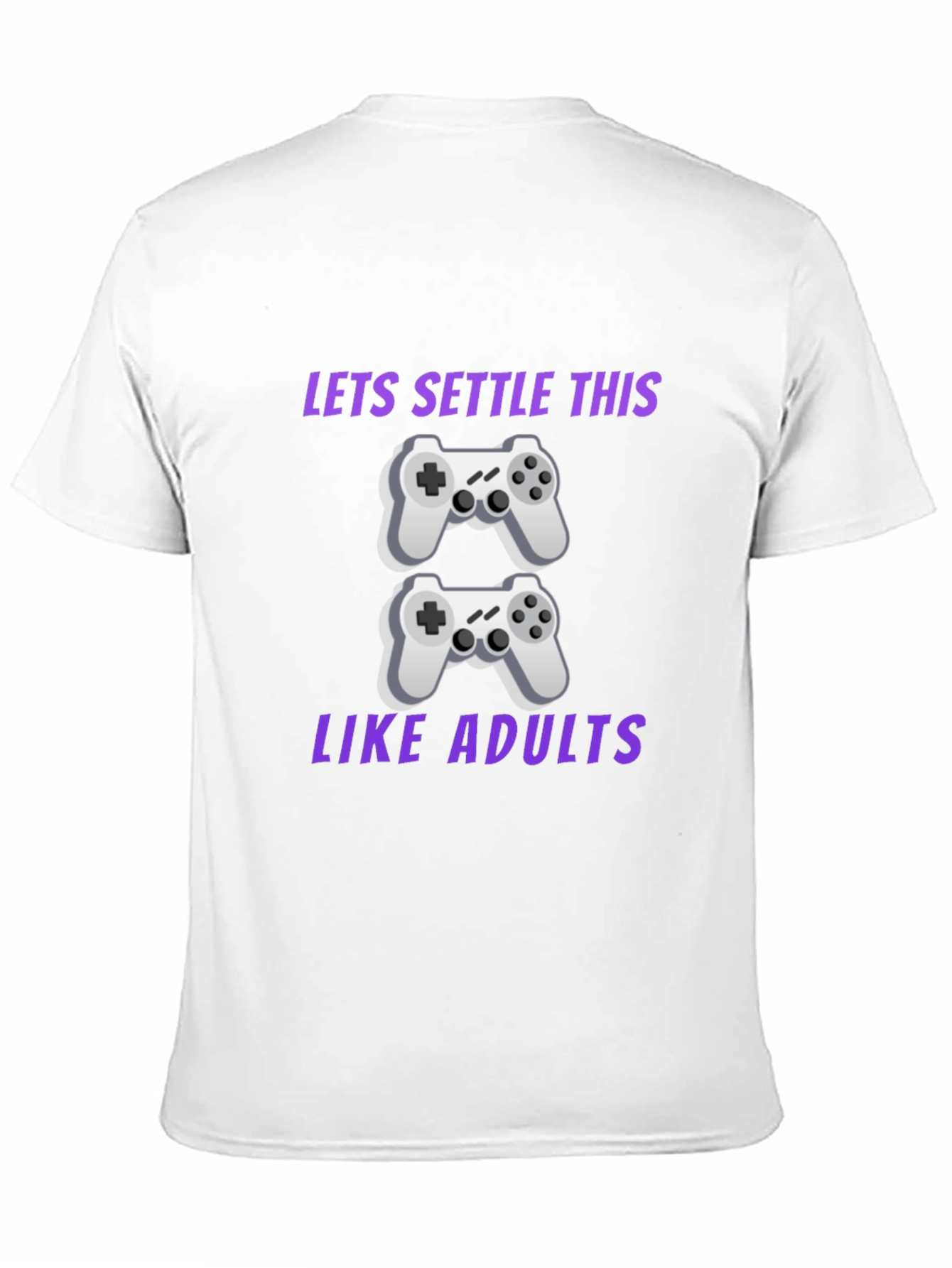 Black Gamer T-Shirt: Let's Settle This Like Adults view 11