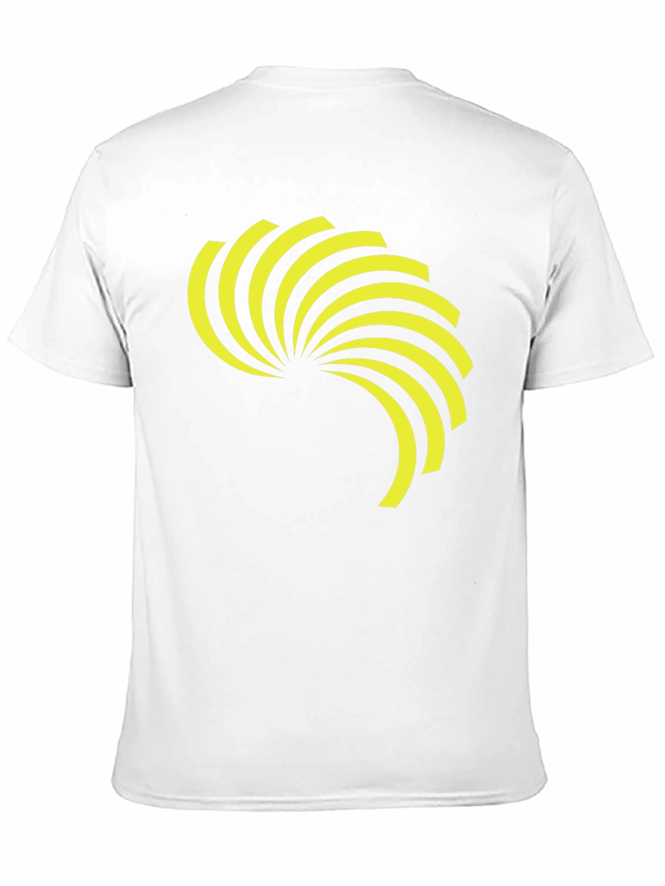 Black Men's Black Tee with Graphic Design view 11