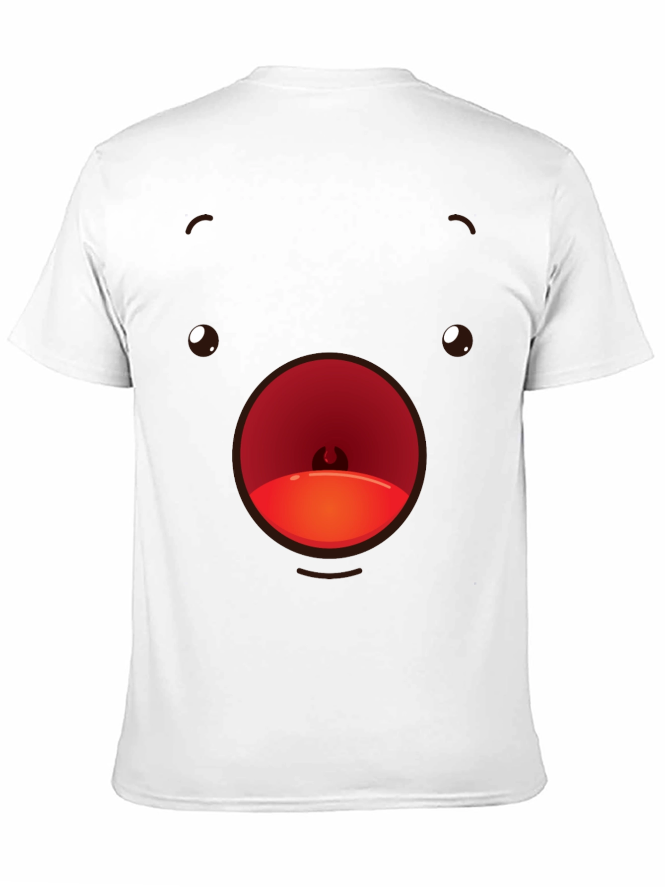 Black Funny Face T-Shirt Black Crew Neck Soft Cotton view 11