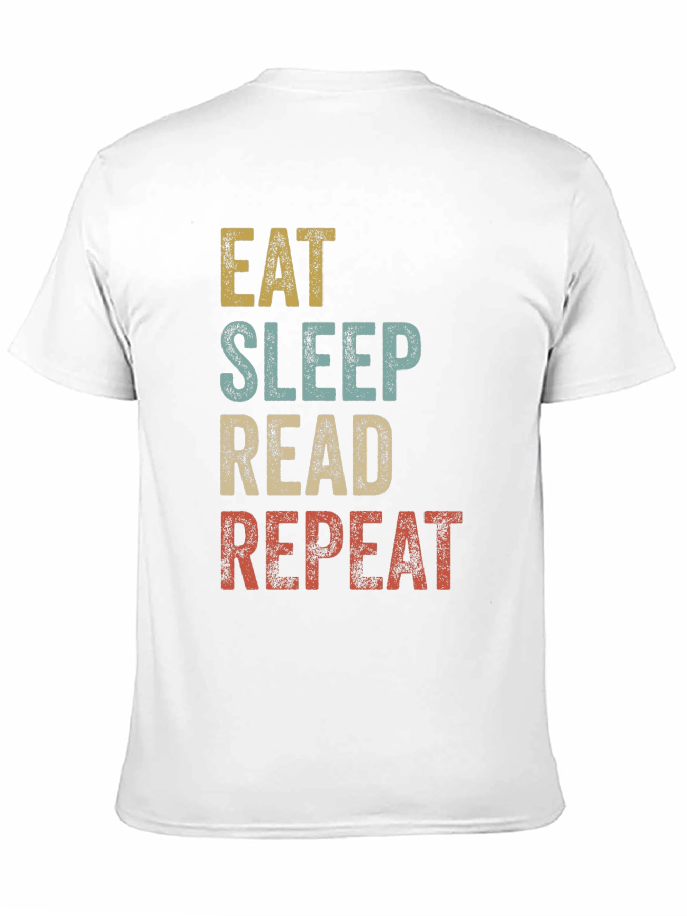 Black Eat Sleep Read Repeat Graphic Tee view 11