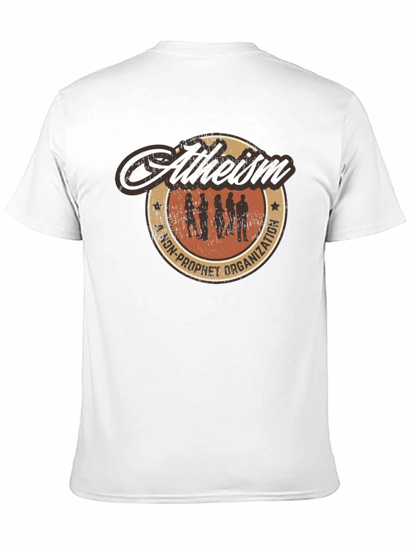 Black Atheism Non-Prophet Organization Graphic T-Shirt view 11