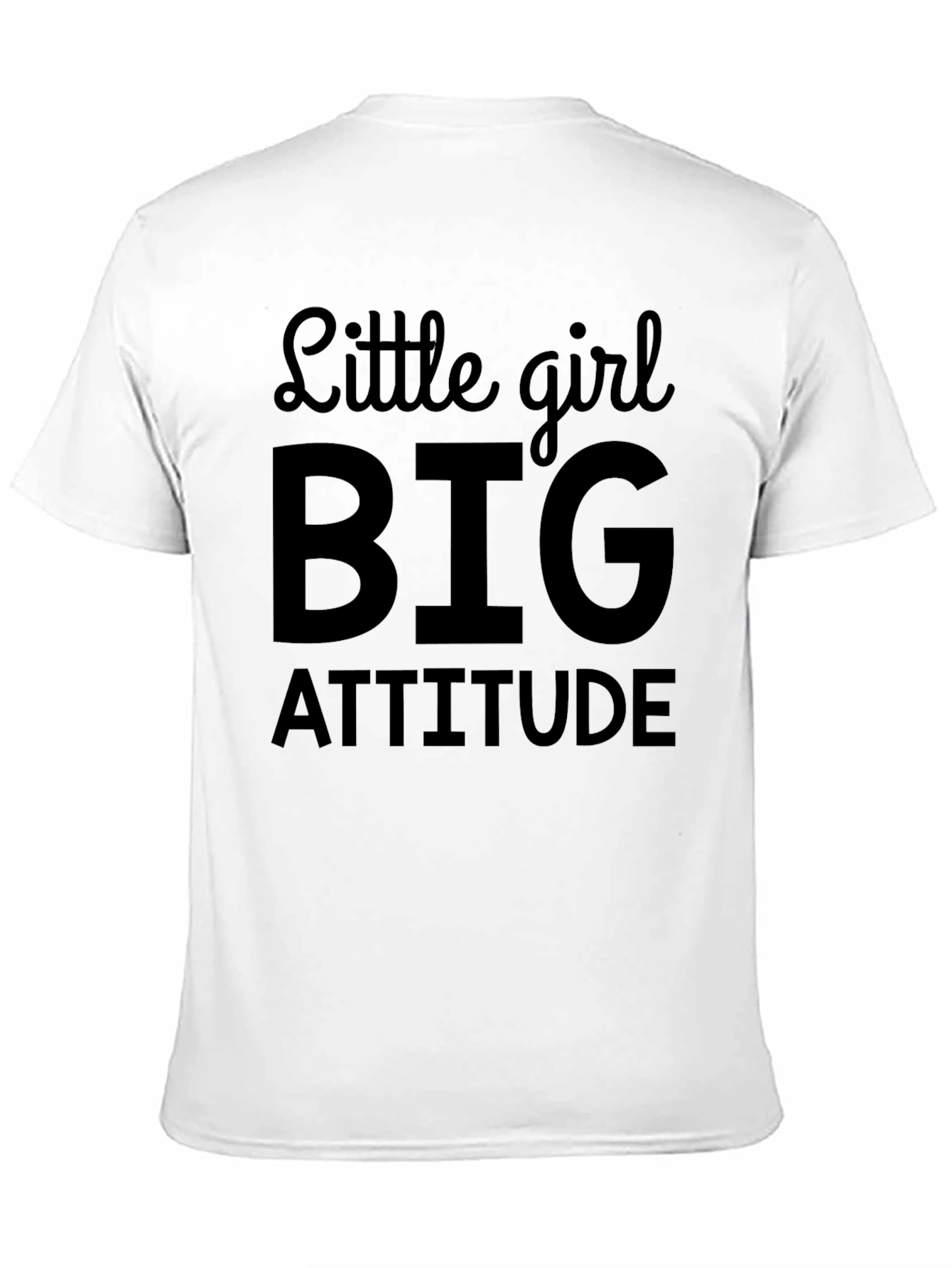 Black Little Girl Big Attitude Graphic T-Shirt view 11