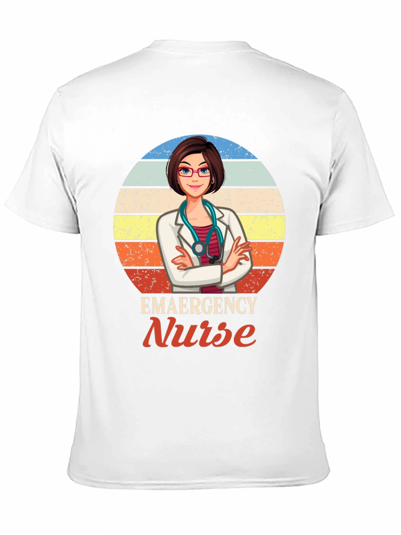 Black Emergency Nurse Graphic T-Shirt view 11
