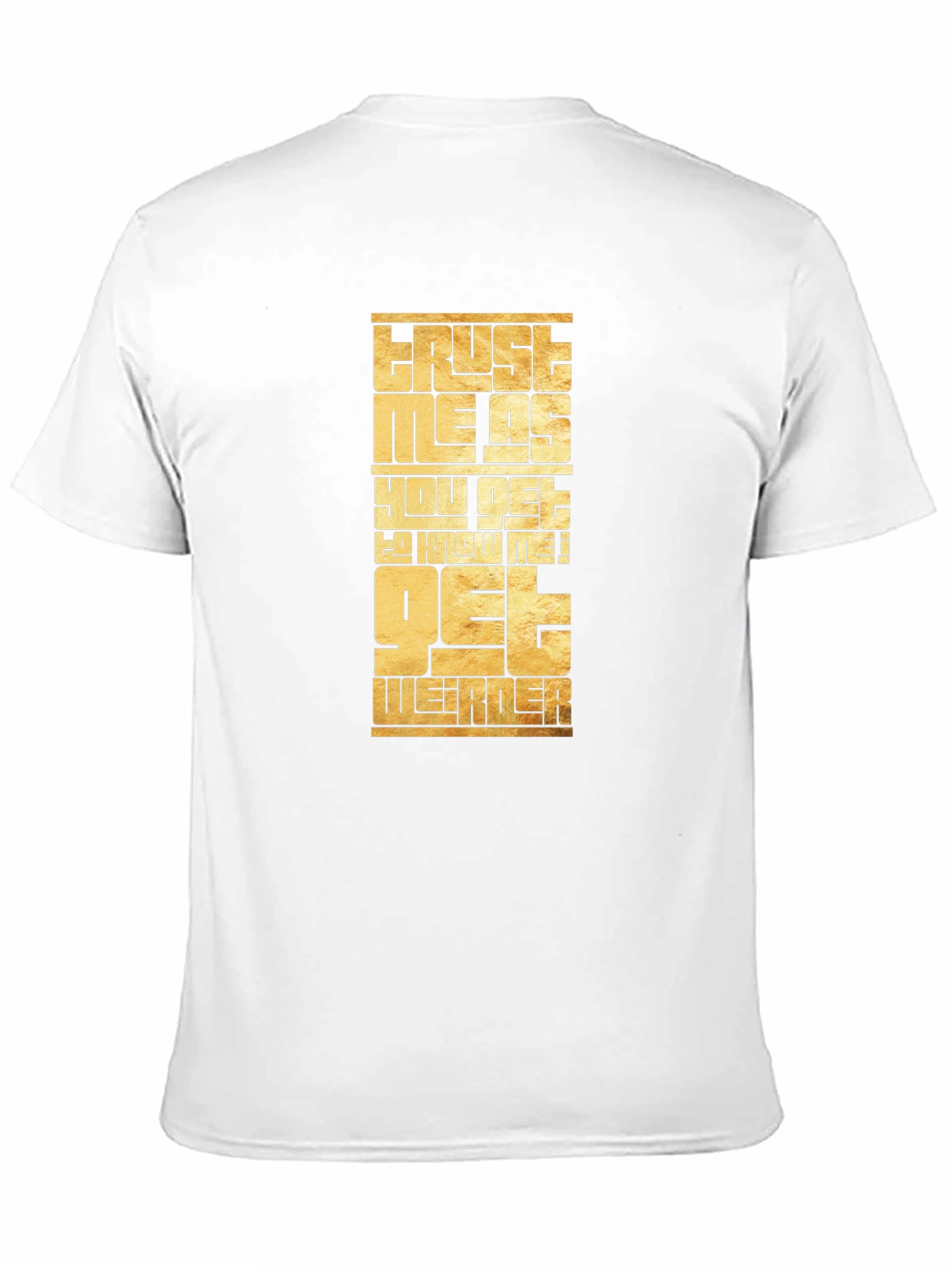 Black Trust Me Get Weirder Graphic T-Shirt view 11