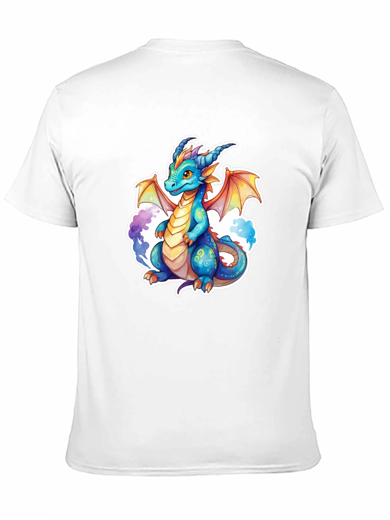 Black Dragon Graphic Tee - Fantasy Art Shirt view 11