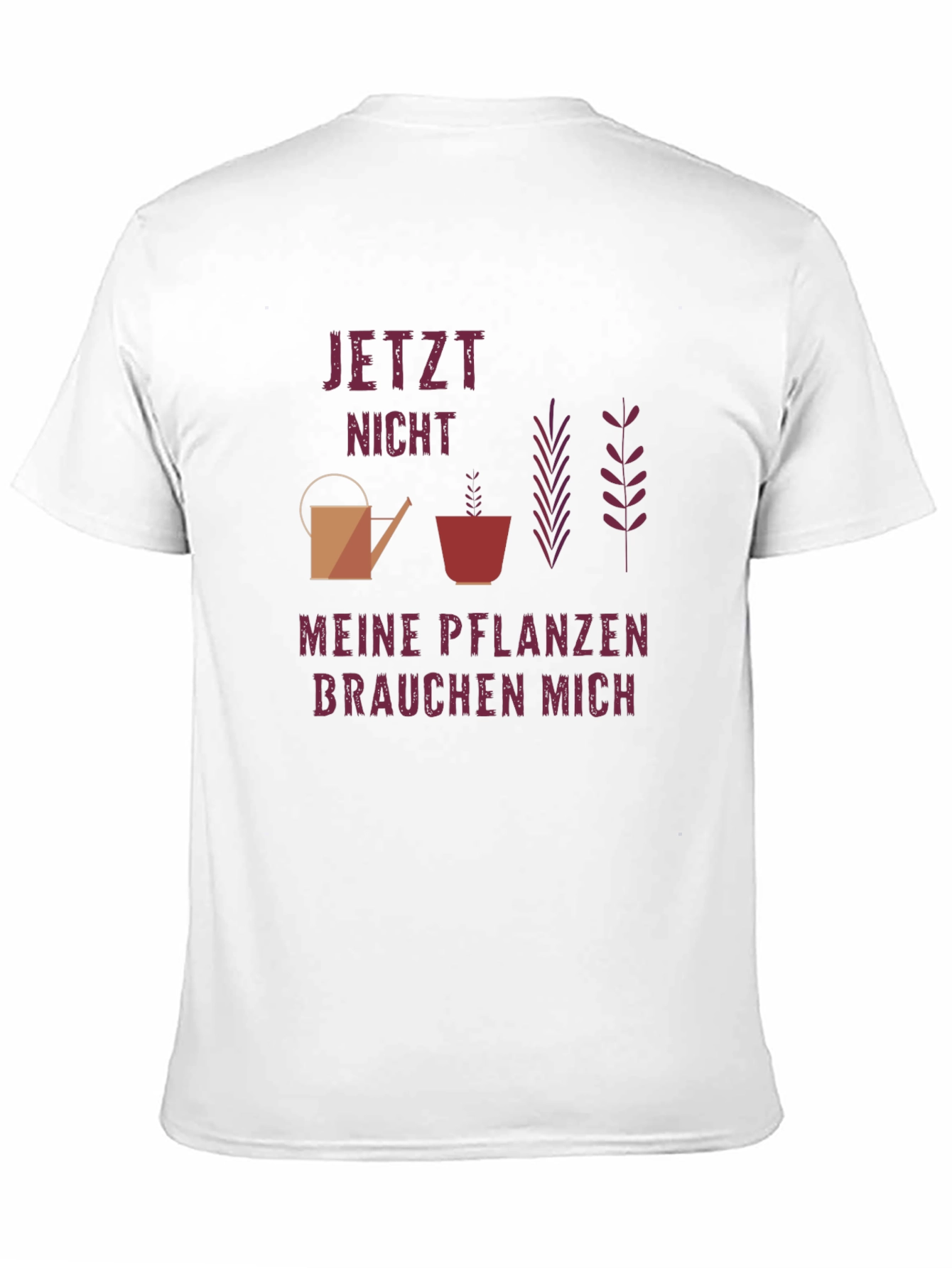 Black Gardener T-Shirt - Plants Need Me Design view 11