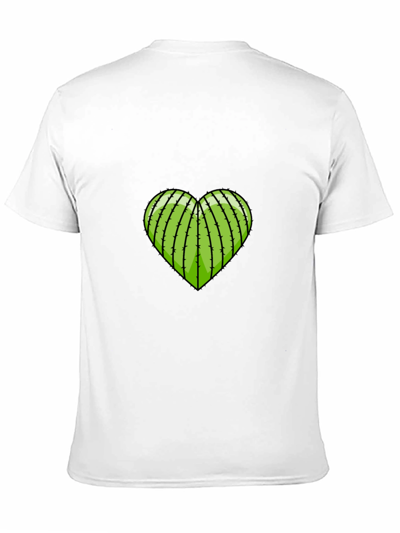 Black Prickly Love T-Shirt - Heart Cactus Graphic Tee view 11