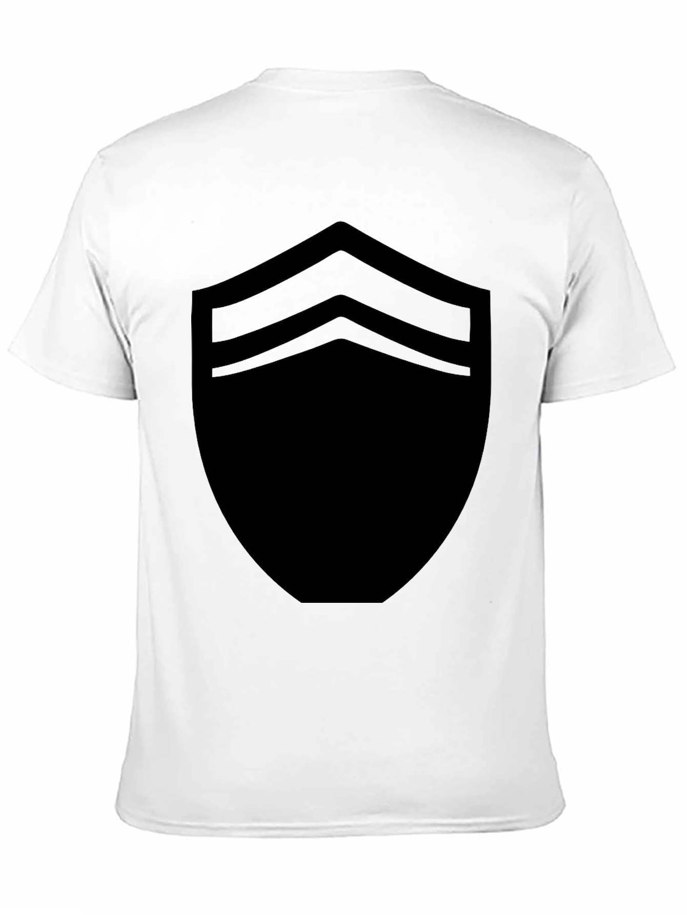Black Stylish Black Shield Graphic Tee - Modern Casual Wear view 11