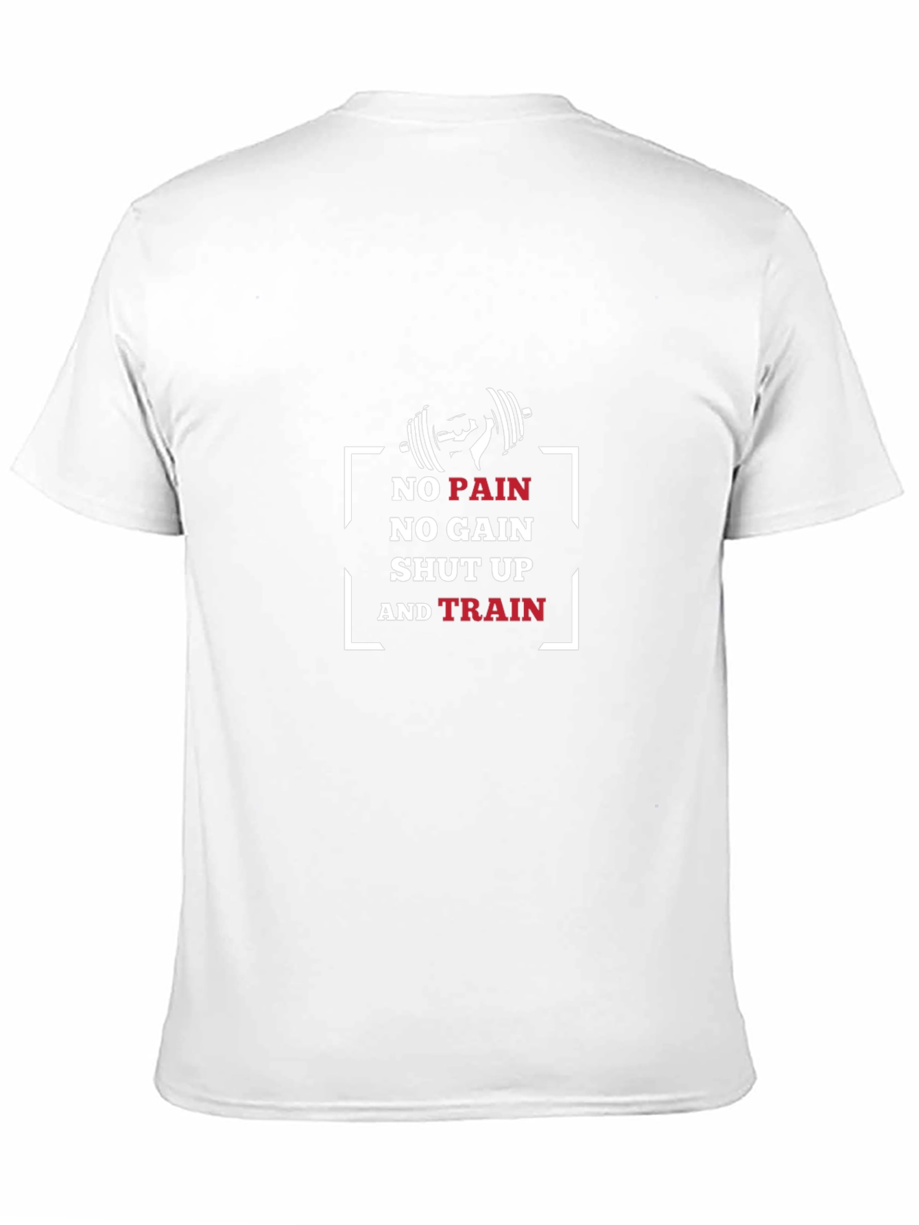 Black No Pain No Gain Training T-Shirt view 11