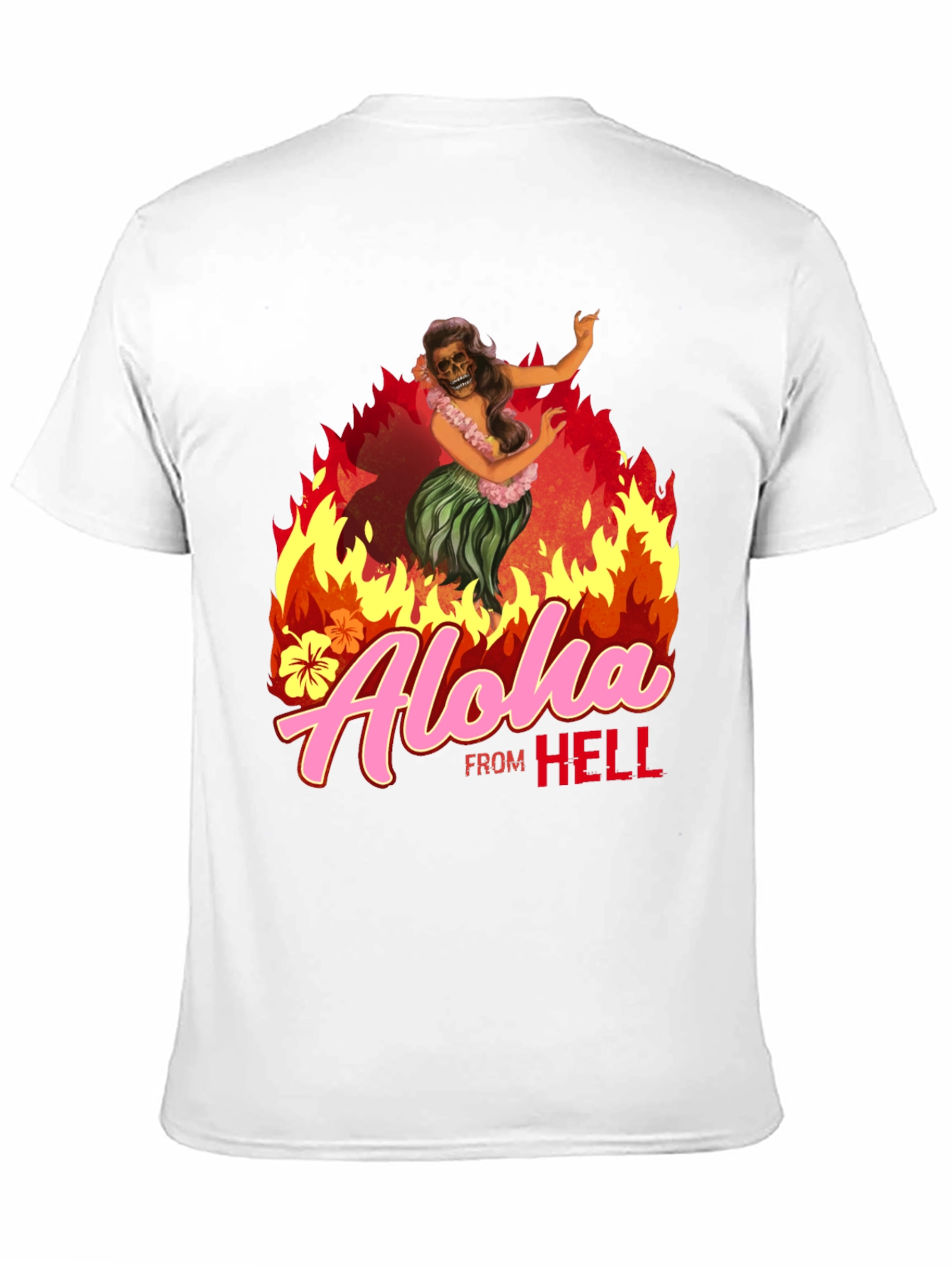 Black Aloha From Hell Graphic T-Shirt view 11