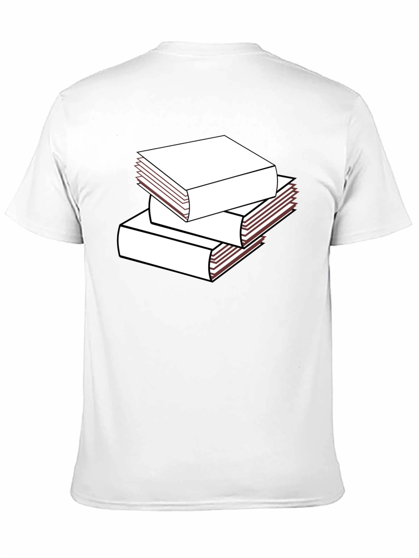 Black Stacked Books Graphic T-Shirt - Black view 11