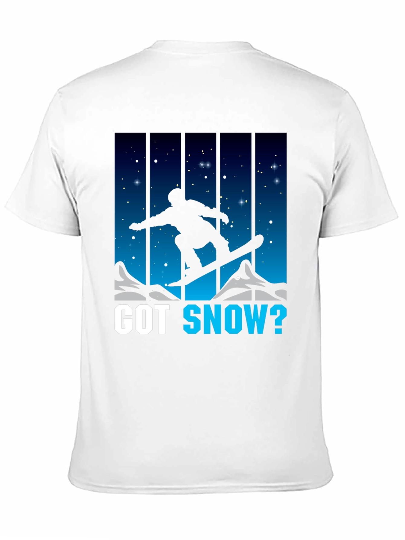 Black Got Snow? Snowboarding T-Shirt view 11