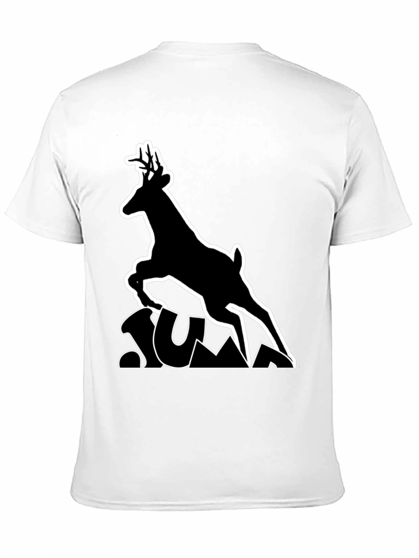 Black Deer Silhouette Graphic Tee - Black view 11