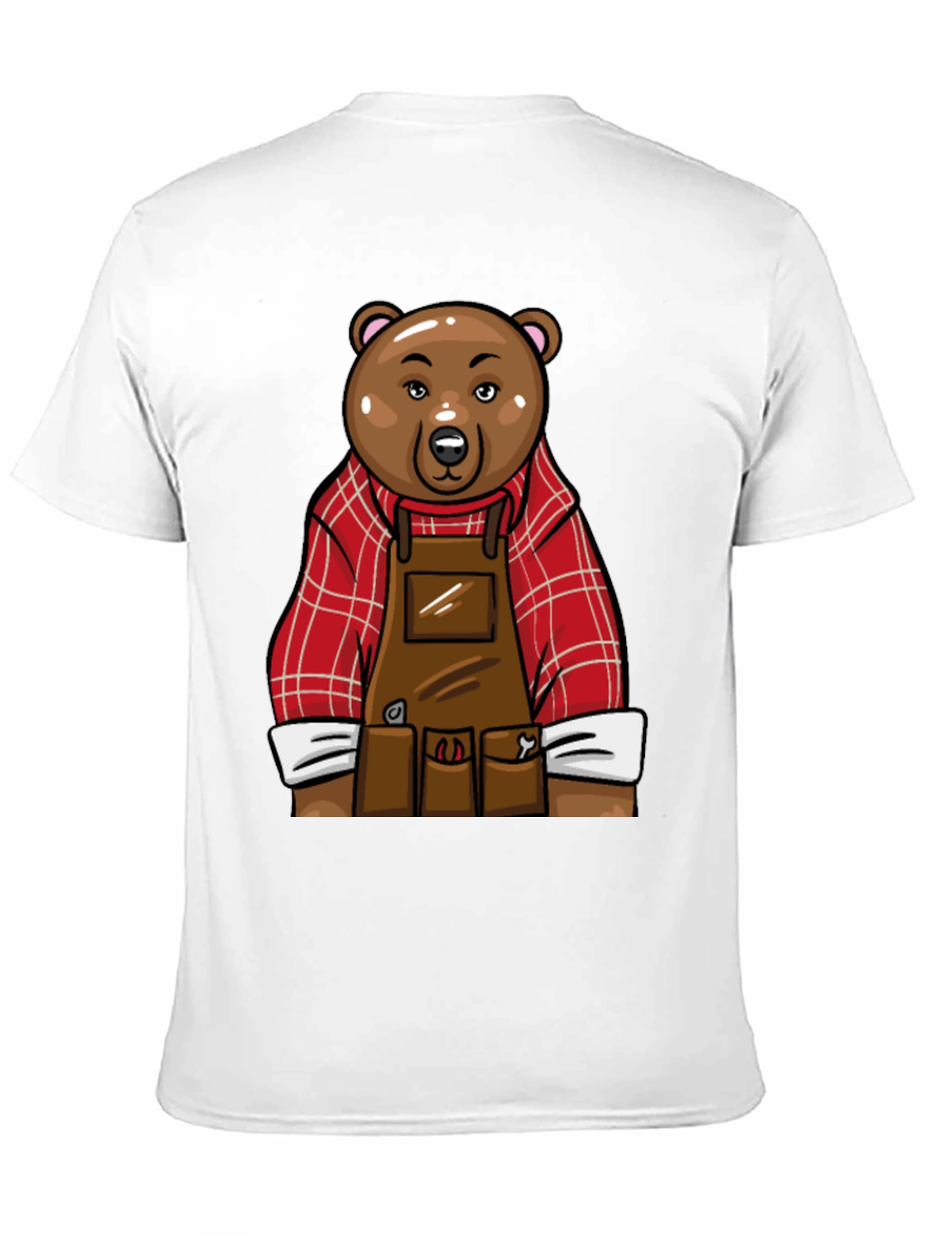 Black Lumberjack Bear Graphic T-Shirt - Black view 11