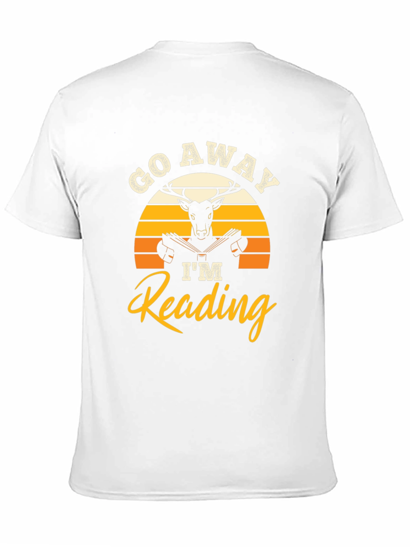 Black Go Away I'm Reading T-Shirt view 11