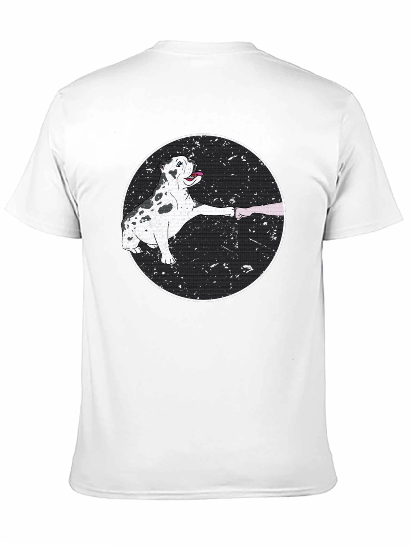 Black Dog Fist Bump Black T-Shirt view 11