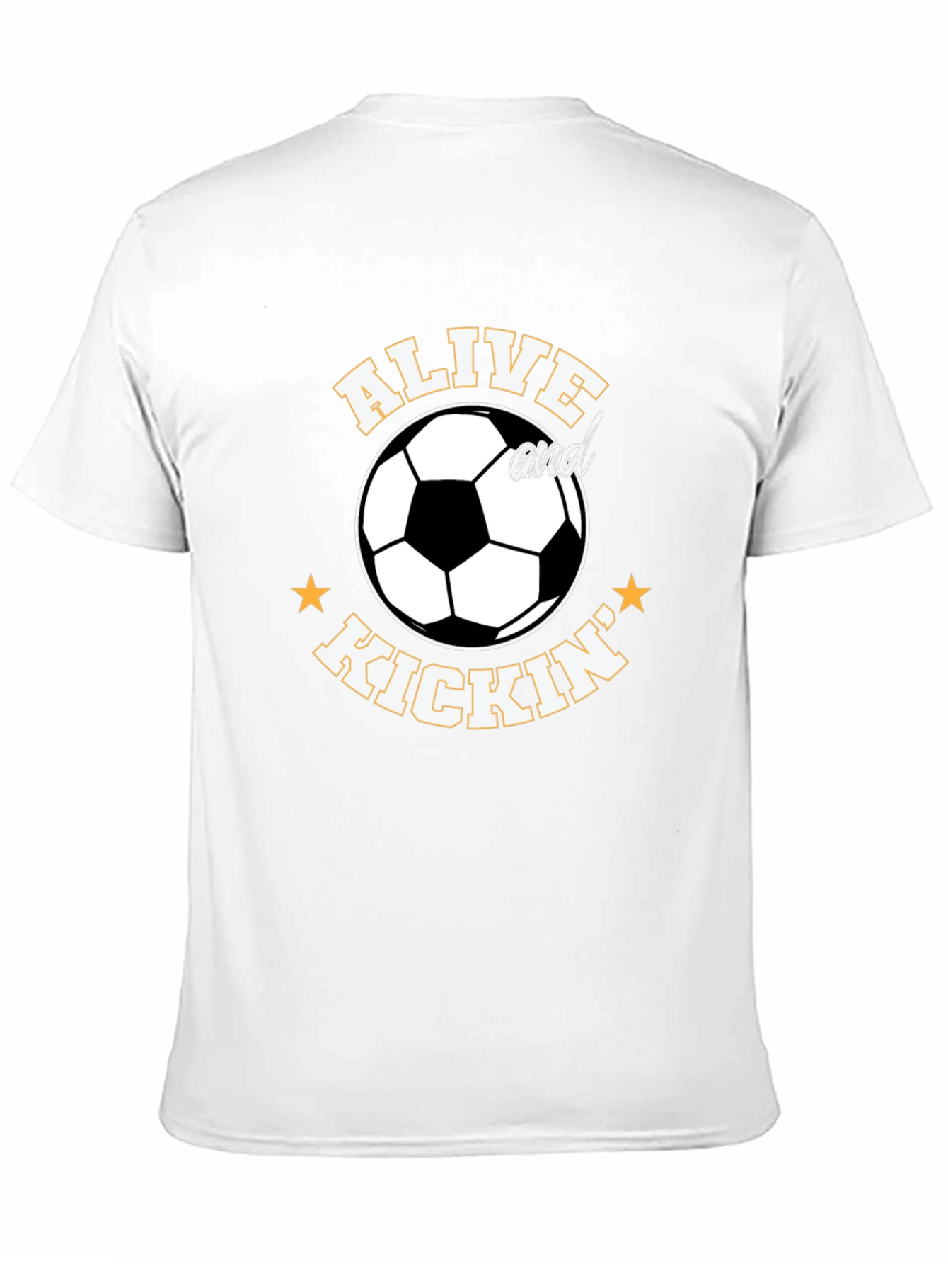 Black Alive and Kickin' Soccer T-Shirt view 11