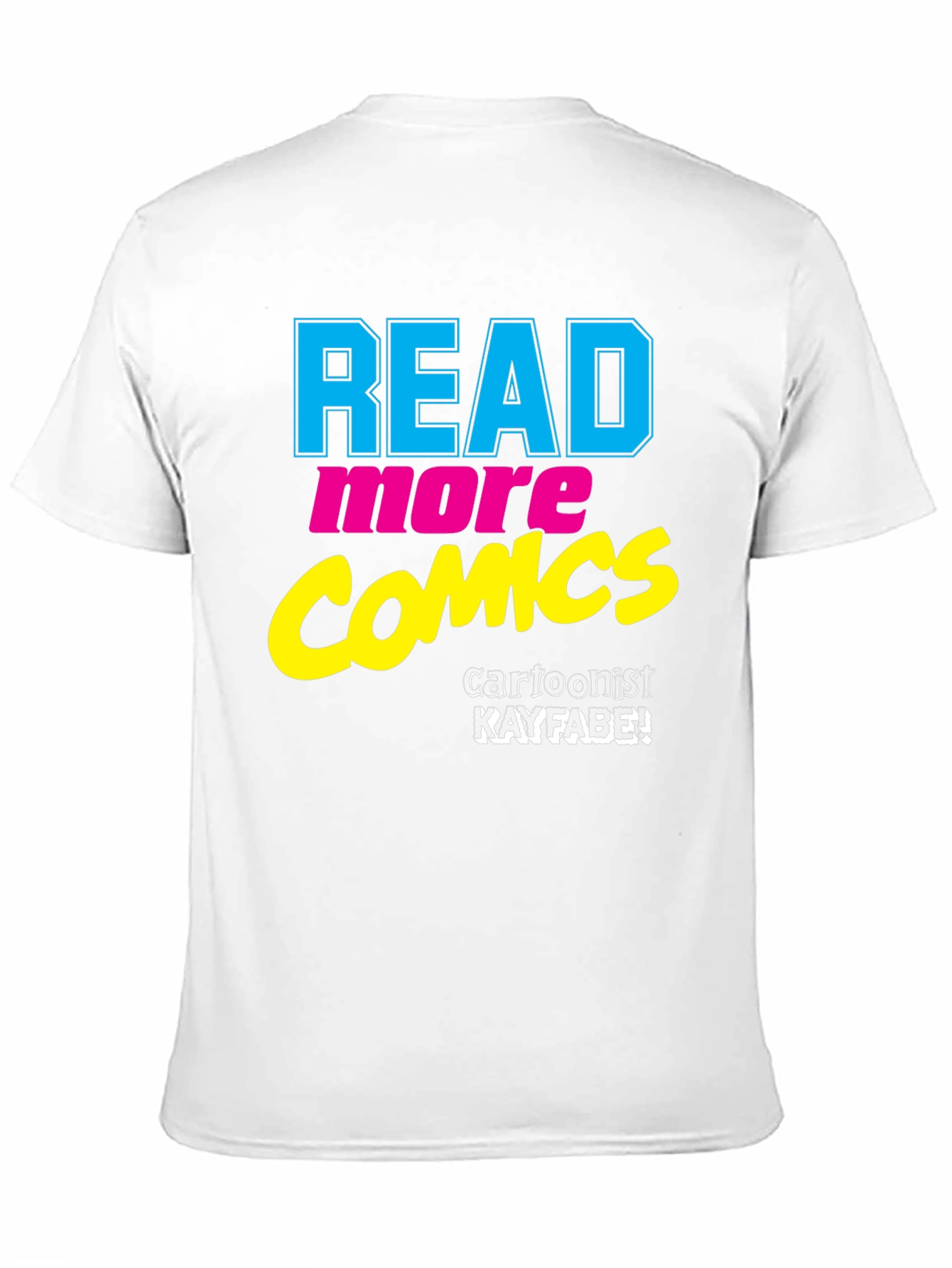 Black Read More Comics T-Shirt - Cartoonist Kayfabe view 11