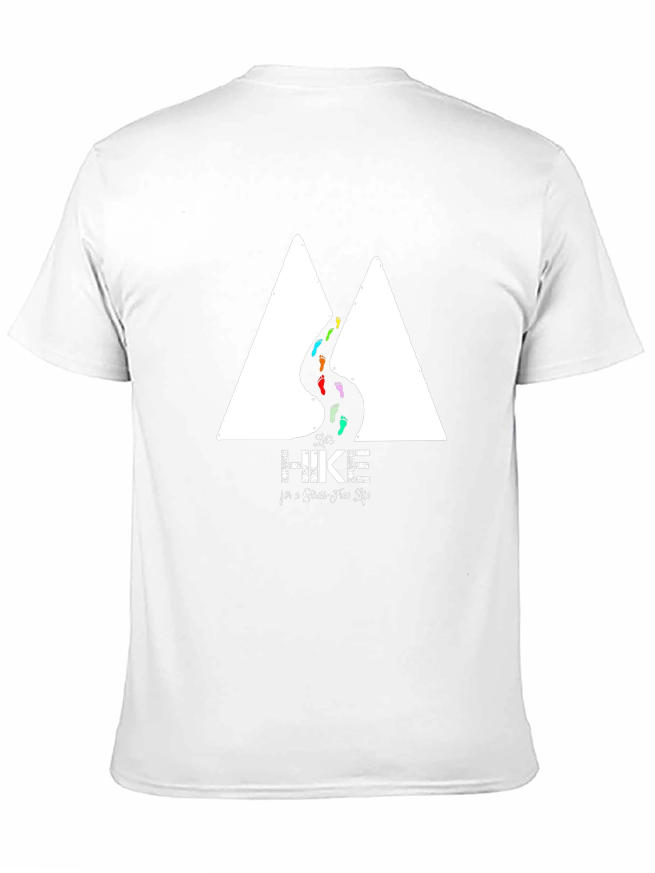 Black Hike for a Stress-Free Life T-Shirt view 11