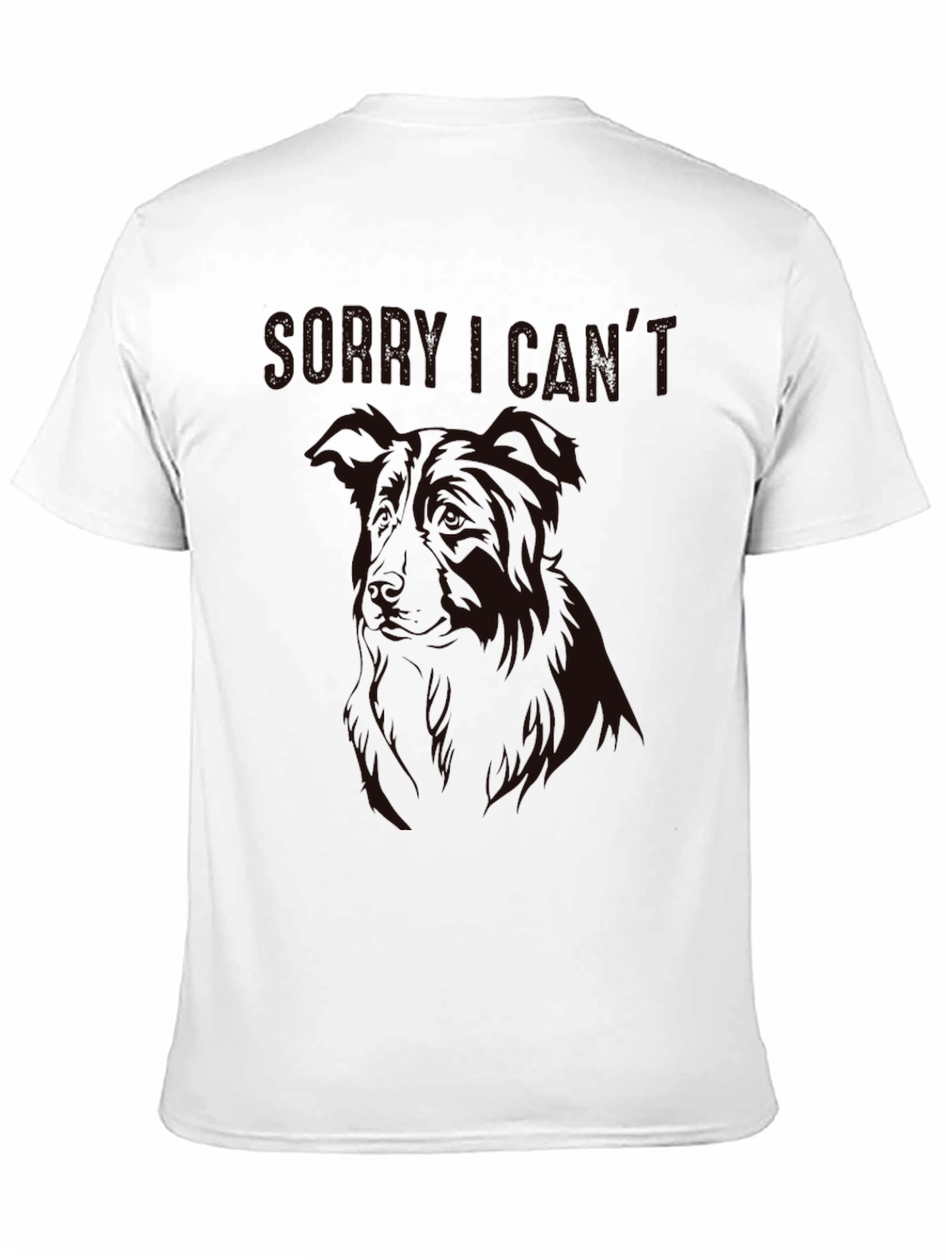Black Sorry I Can't Dog Graphic Tee view 11