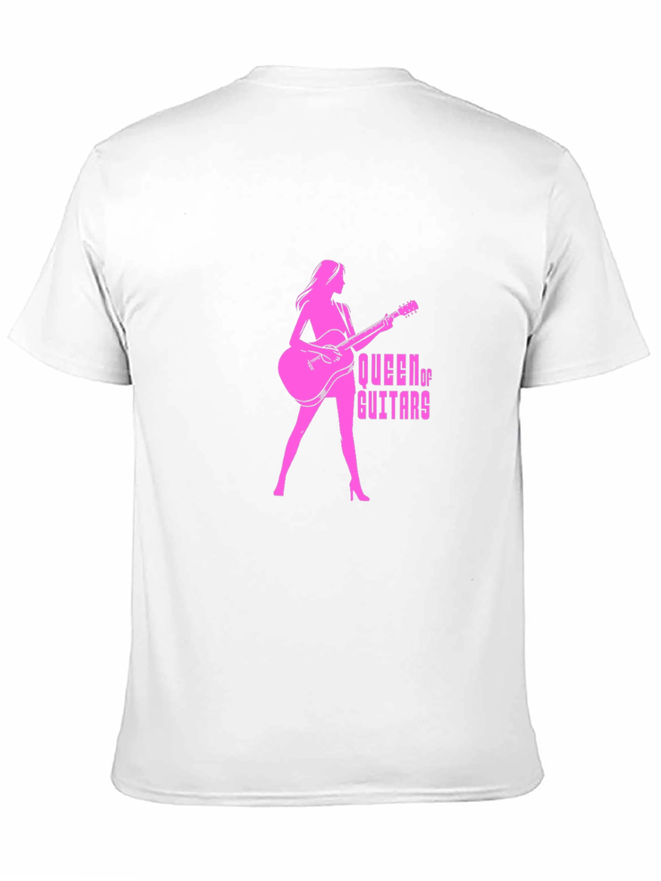 Black Queen of Guitars Black Graphic T-Shirt view 11