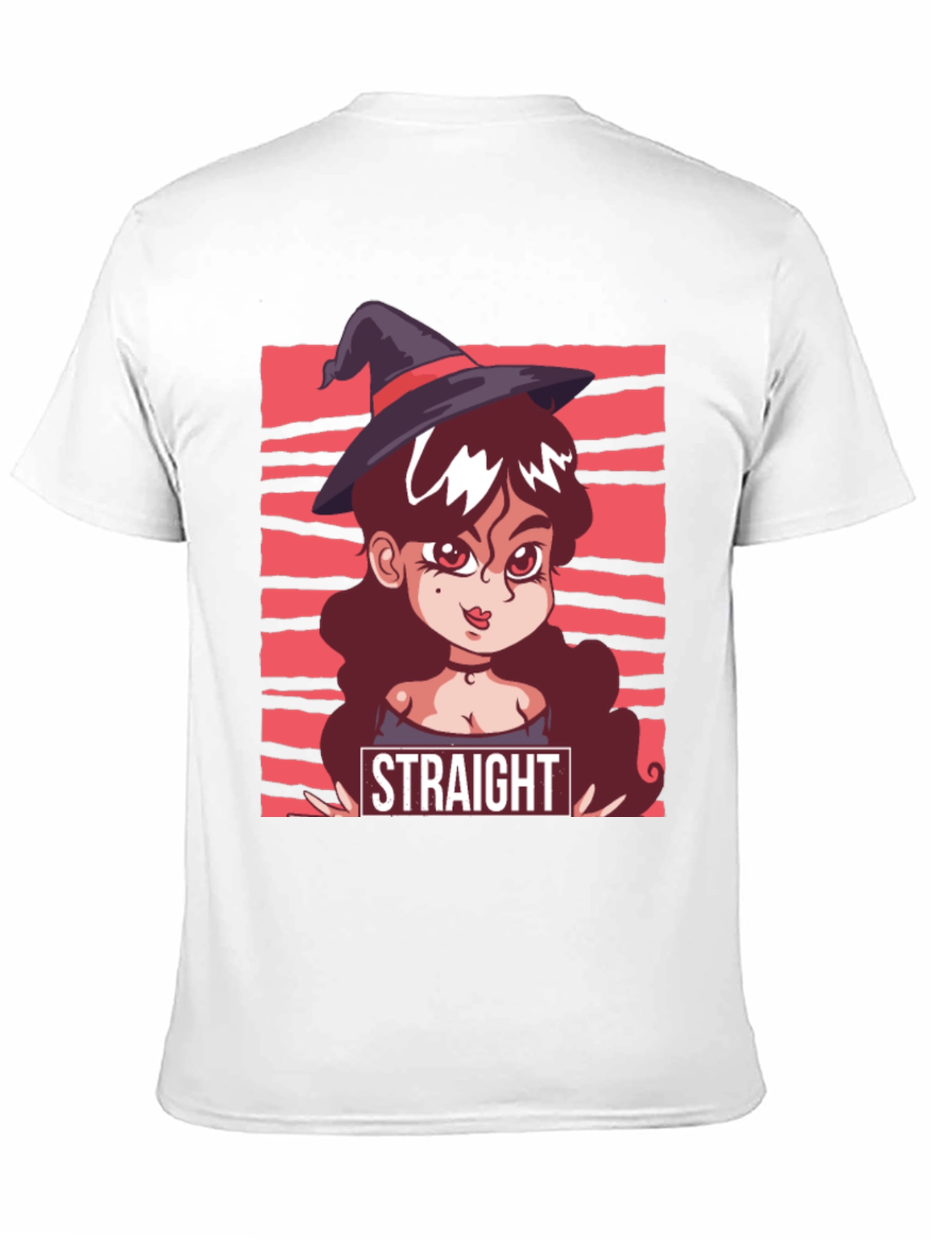 Black Straight Witch T-Shirt - Graphic Tee view 11