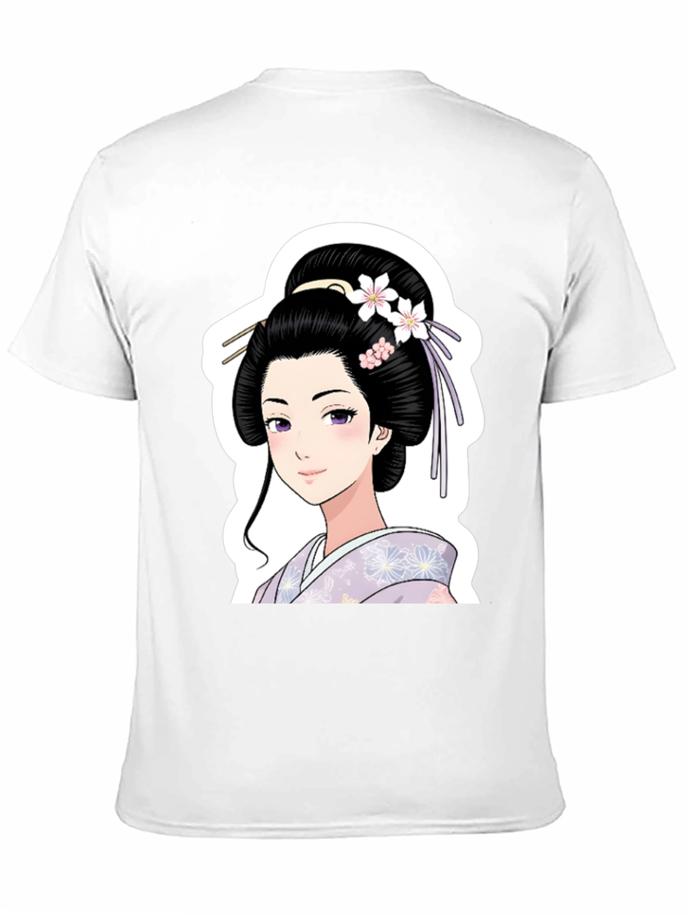 Black Geisha Graphic Black T-Shirt view 11
