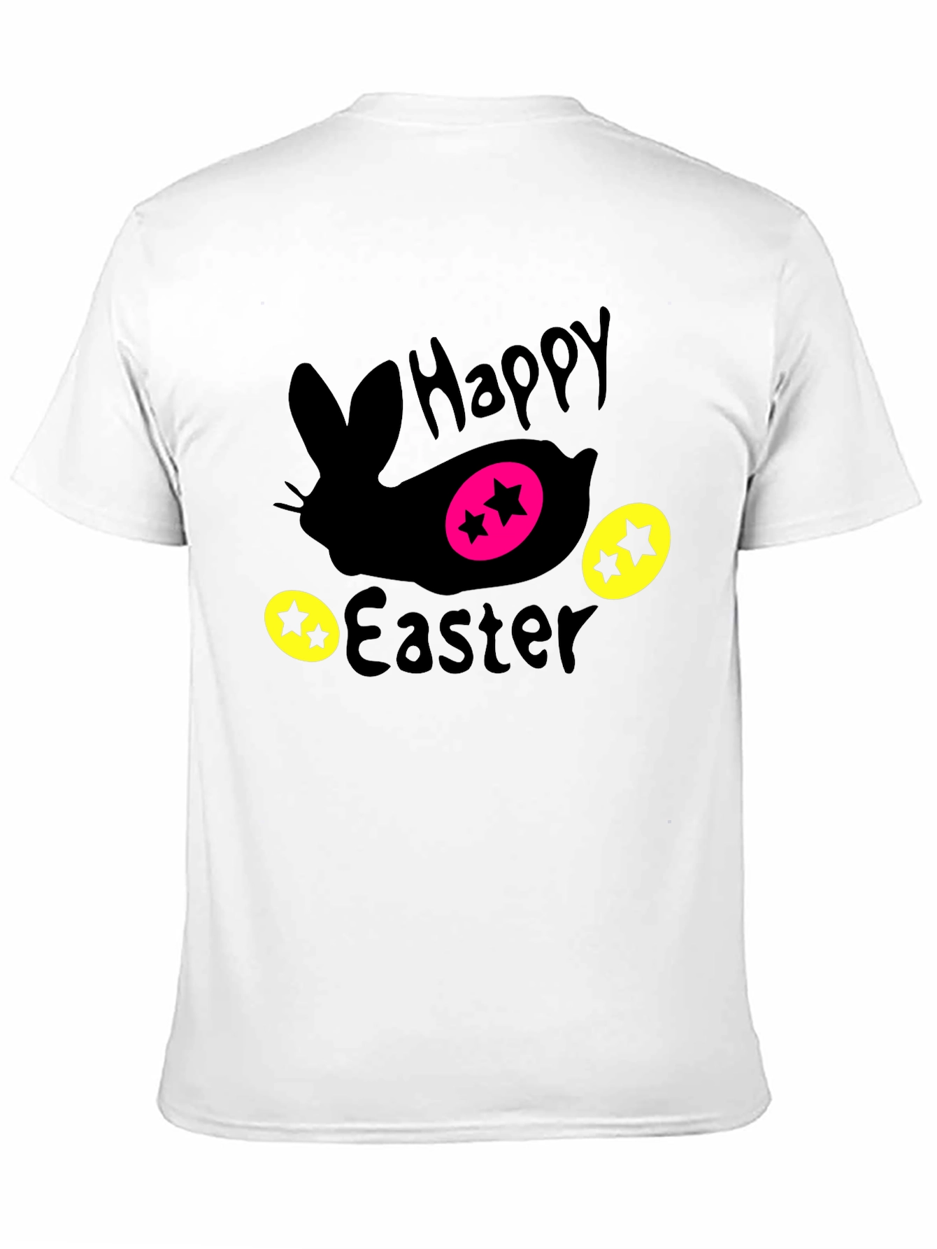 Black Happy Easter Bunny T-Shirt view 11